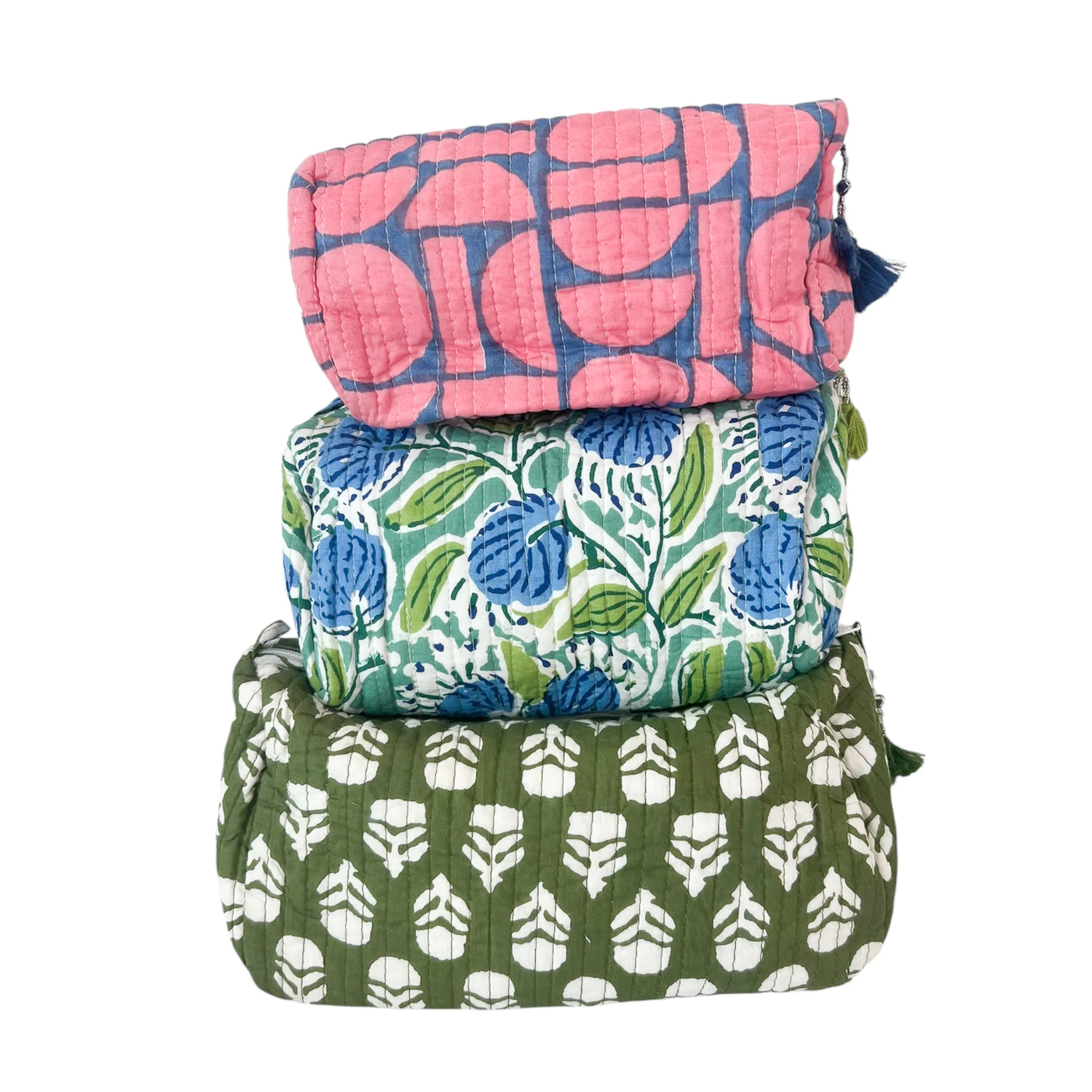 3 Piece Cosmetic Bag-Mixed Prints #12