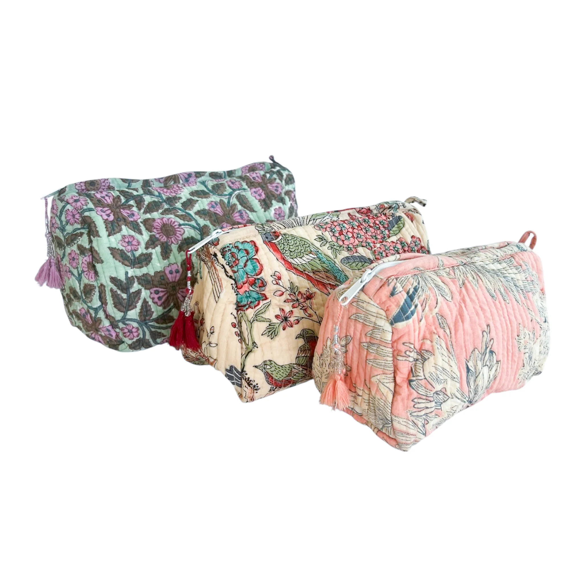 3 Piece Cosmetic Bag-Mixed Prints #9 - Image 4