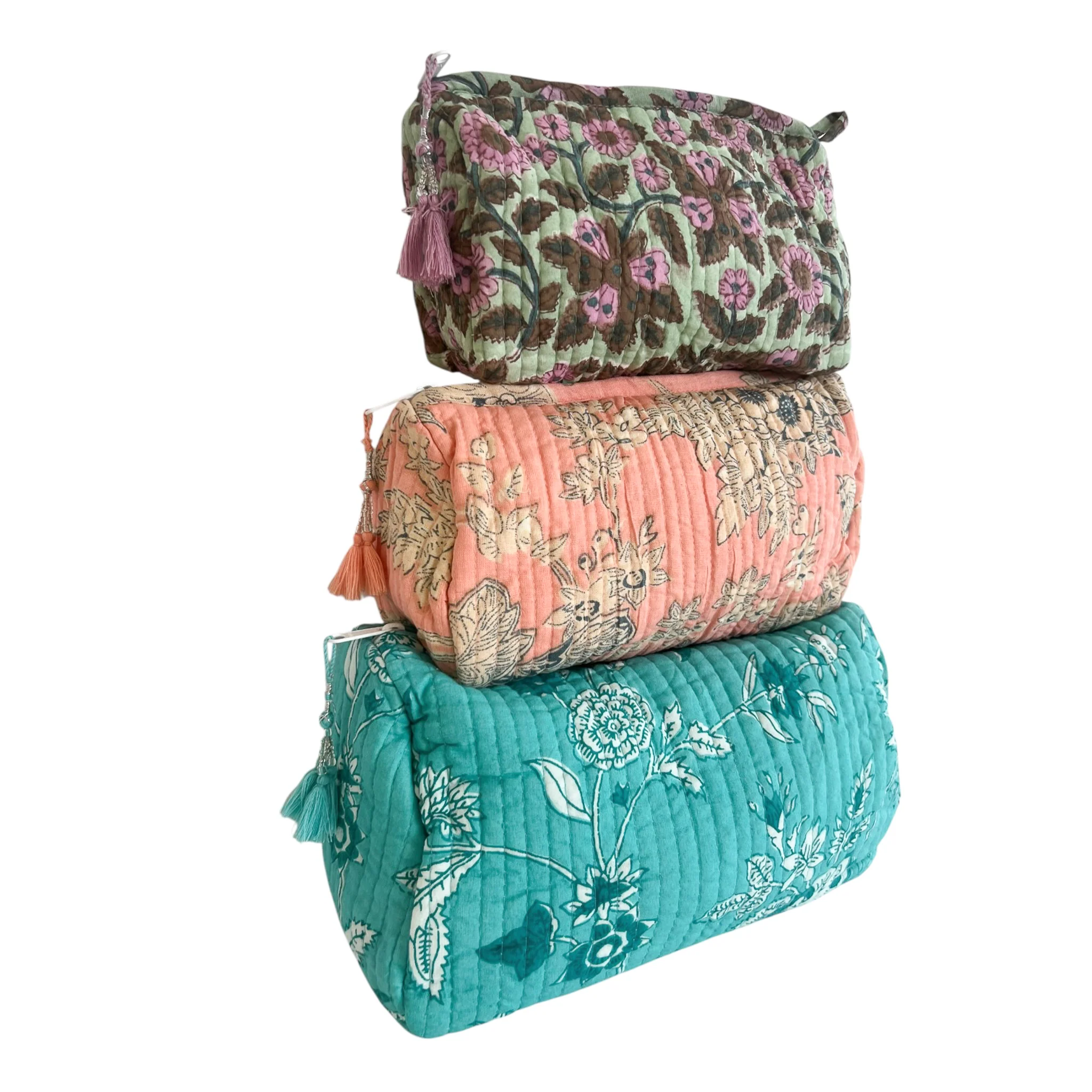 3 Piece Cosmetic Bag-Mixed Prints #8 - Image 4