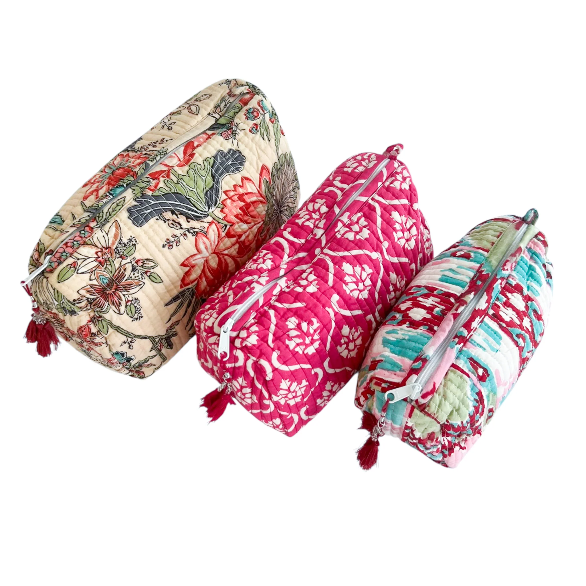 3 Piece Cosmetic Bag- Mixed Prints #1 - Image 6