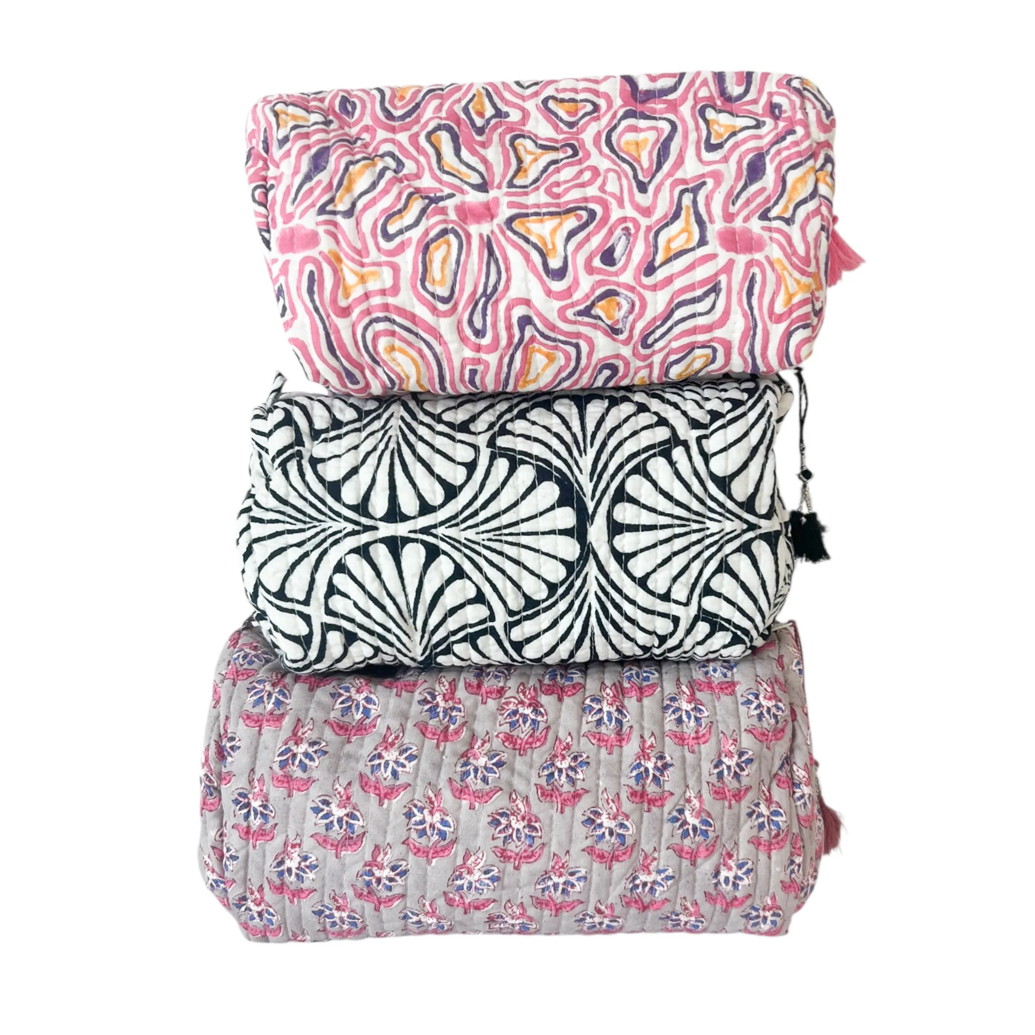 3 Piece Cosmetic Bag-Mixed Prints #20