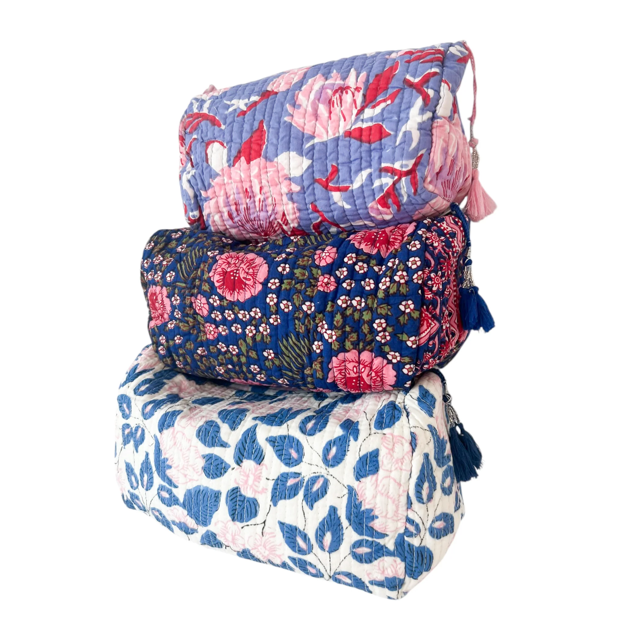 3 Piece Cosmetic Bag-Mixed Prints #17 - Image 3