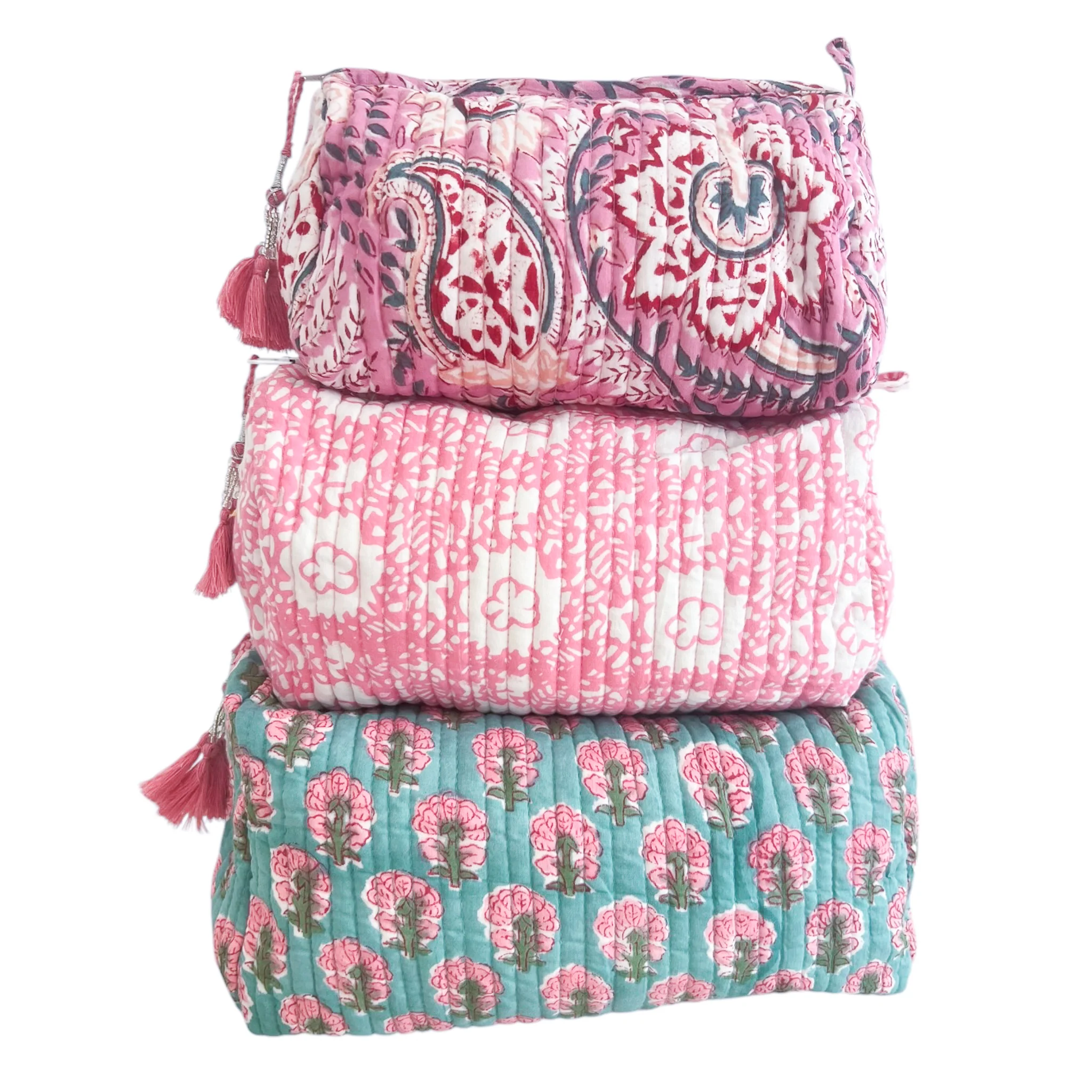 3 Piece Cosmetic Bag-Mixed Prints #39 - Image 7