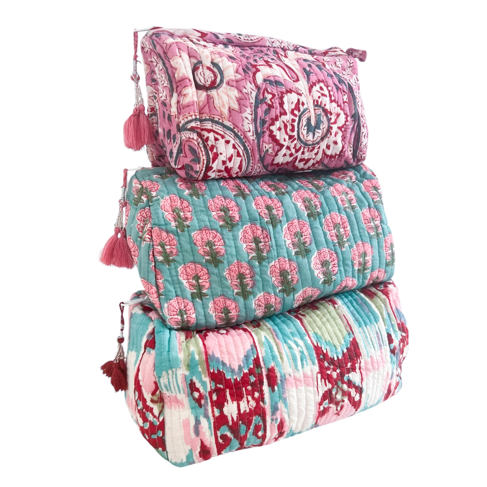 3 Piece Cosmetic Bag-Mixed Prints #47 - Image 2