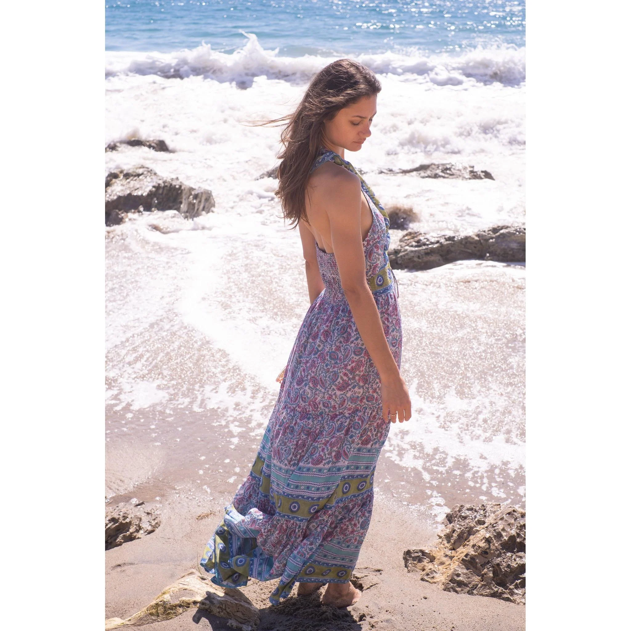 Allie Maxi Dress- Mulit color print - Image 5