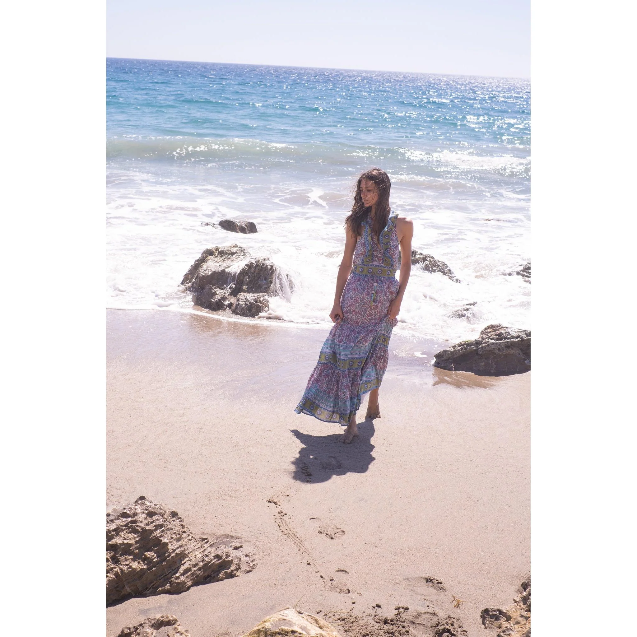 Allie Maxi Dress- Mulit color print - Image 6