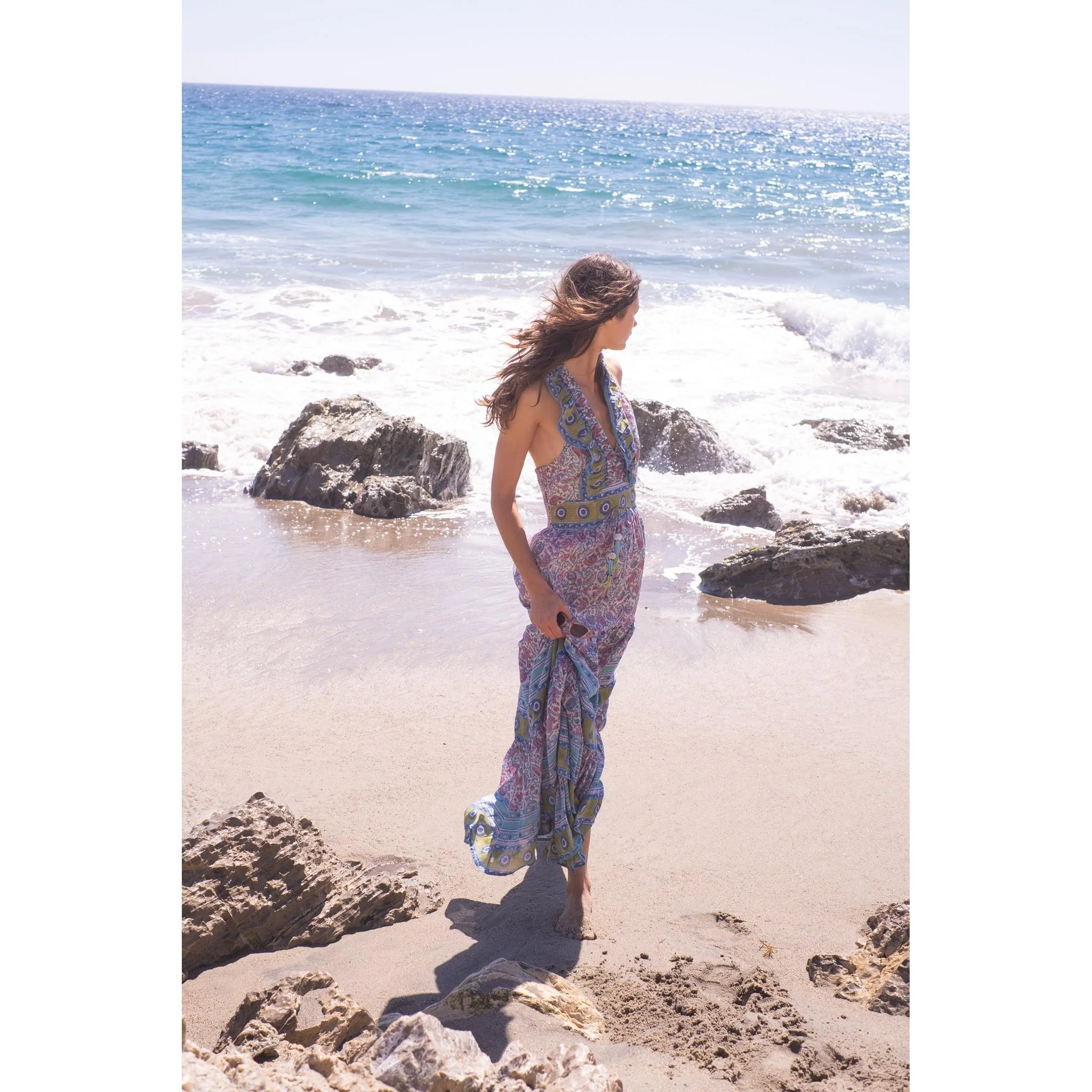 Allie Maxi Dress- Mulit color print - Image 8