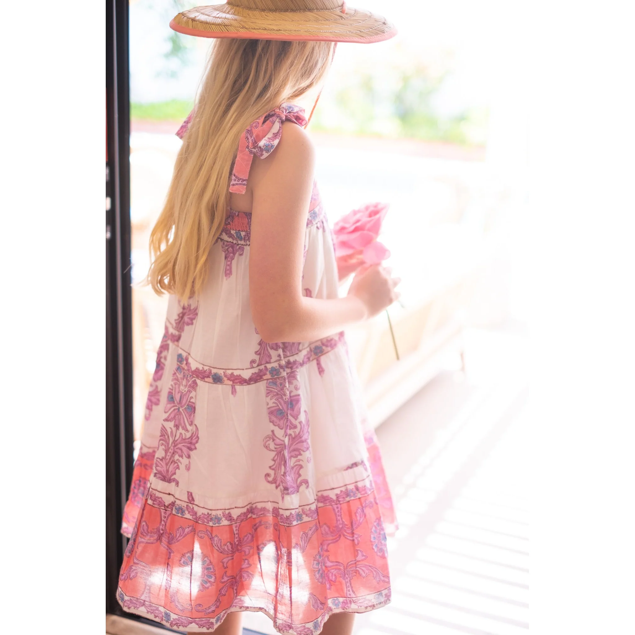 Girls Flower Allison Dress - Image 6