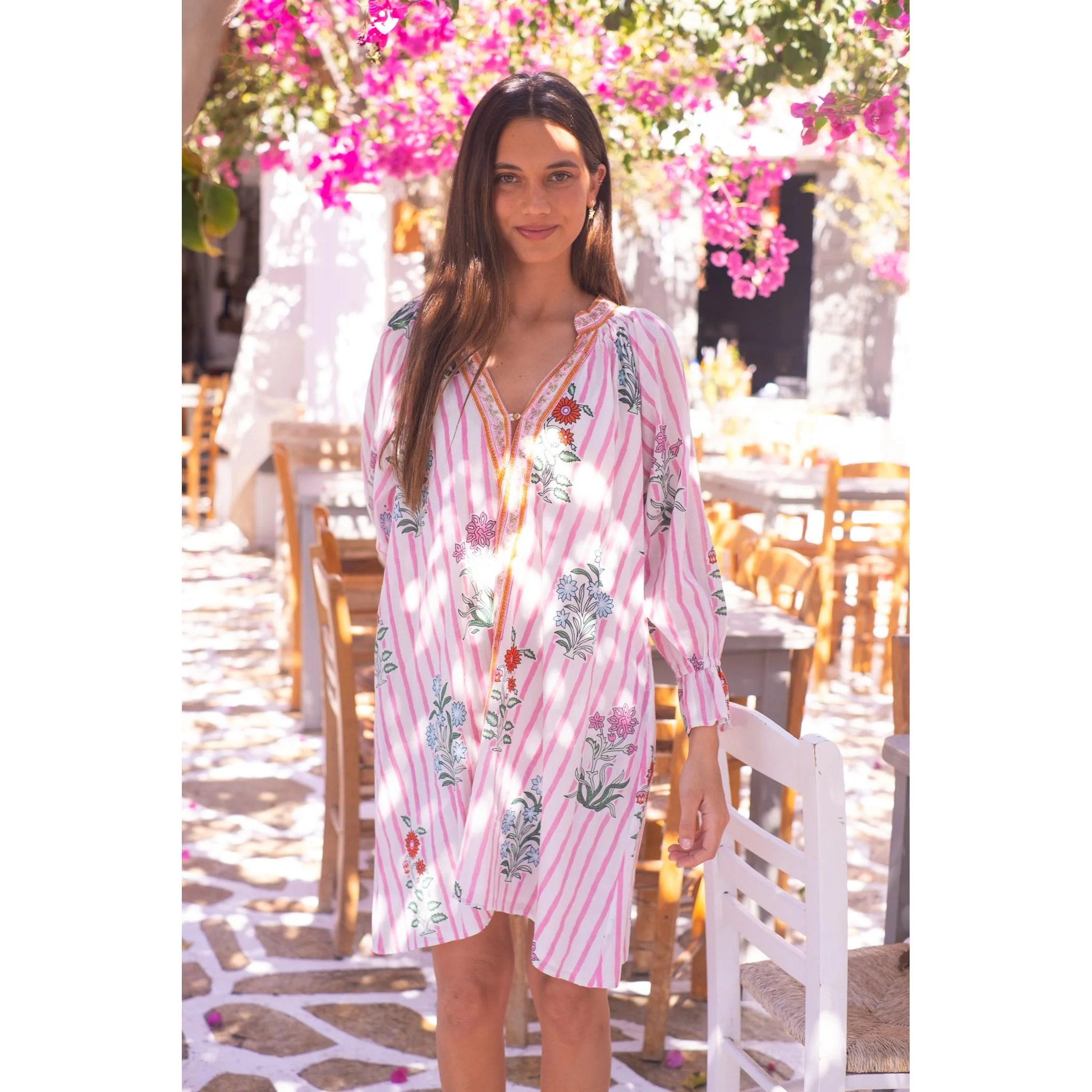 Amaila Cotton Mini Dress - Image 2