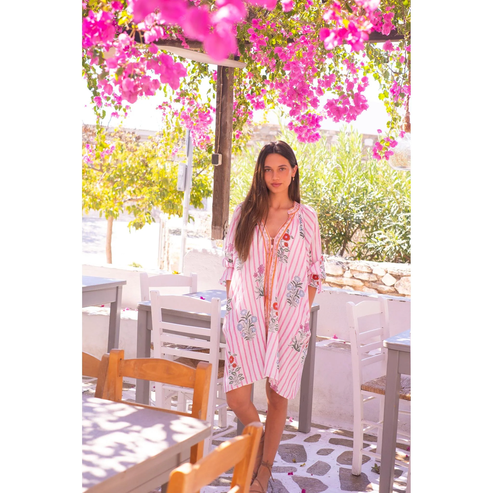 Amaila Cotton Mini Dress - Image 6