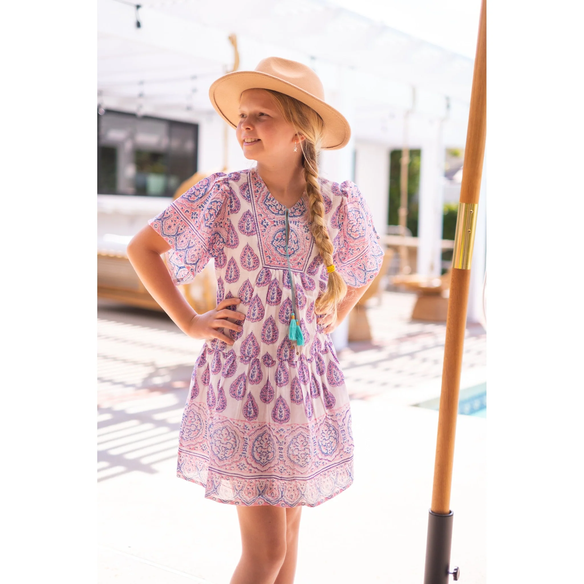 Girls Angelina Mini Dress - Image 6
