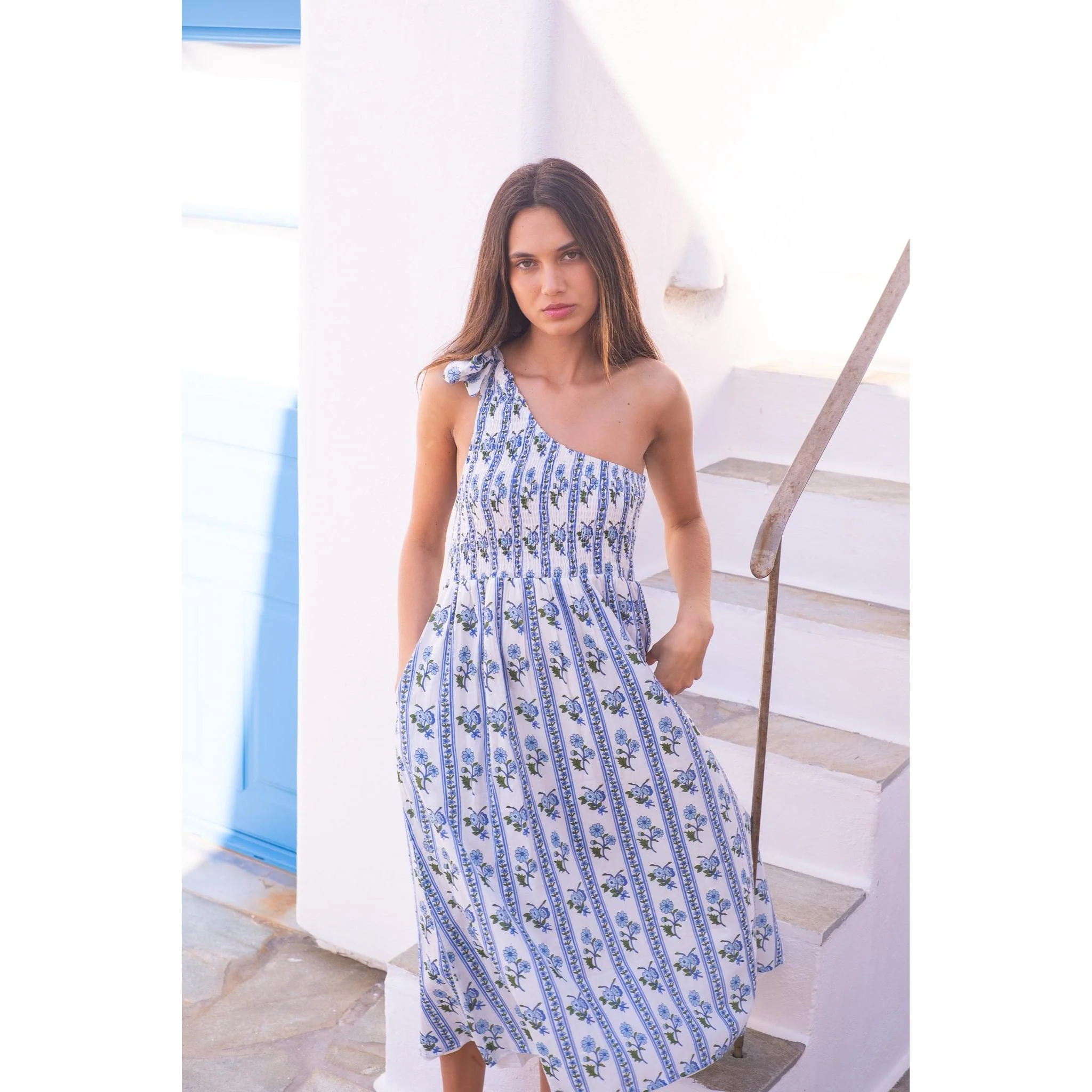 Bowie Cotton Midi Dress - Image 5