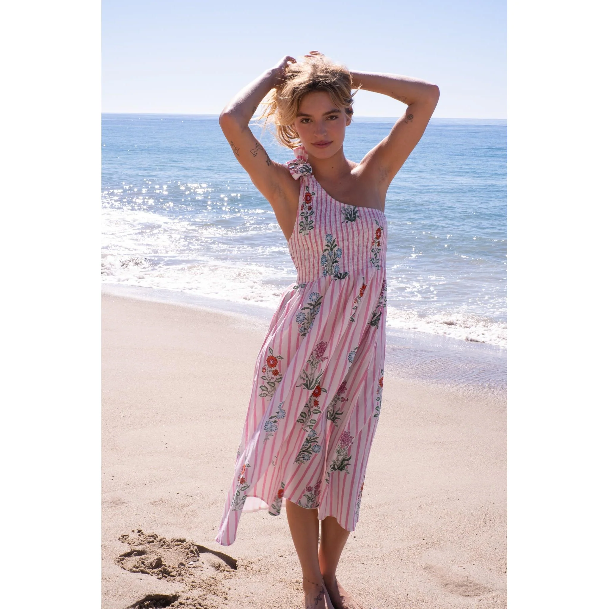 Bowie Cotton Midi Dress - Image 4