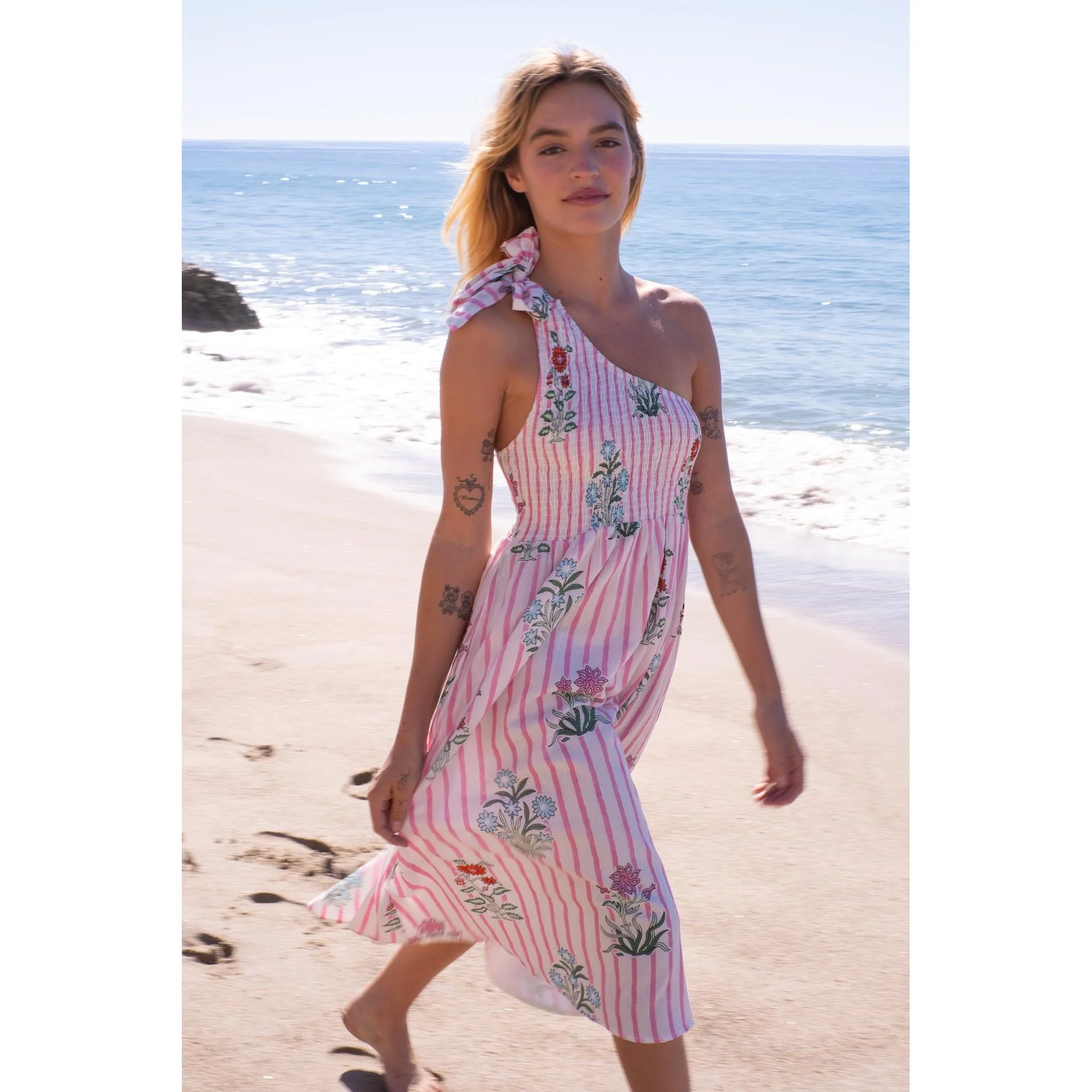 Bowie Cotton Midi Dress - Image 6