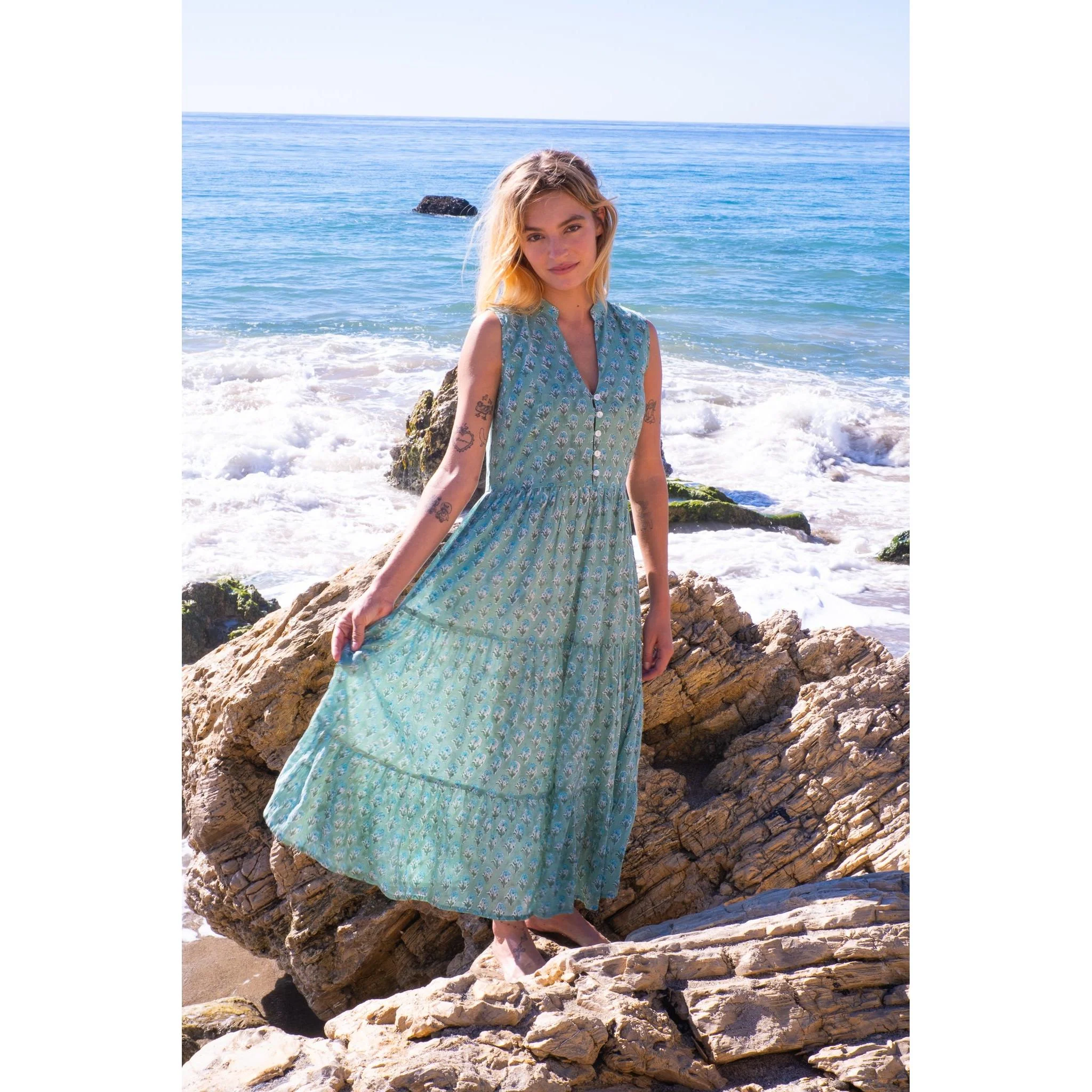 Cassidy Cotton Midi Dress - Image 3