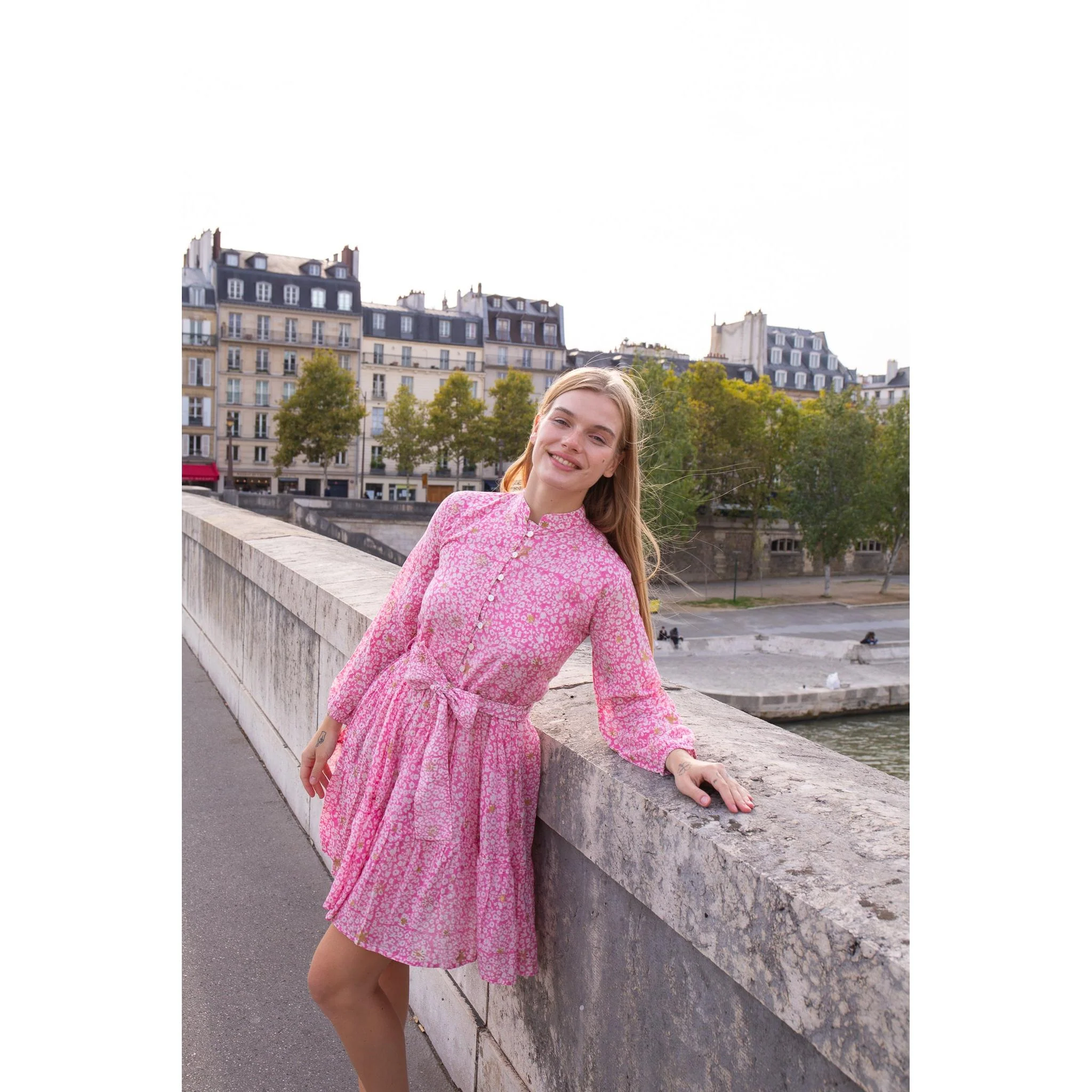 Celeste Cotton Mini Dress - Image 5