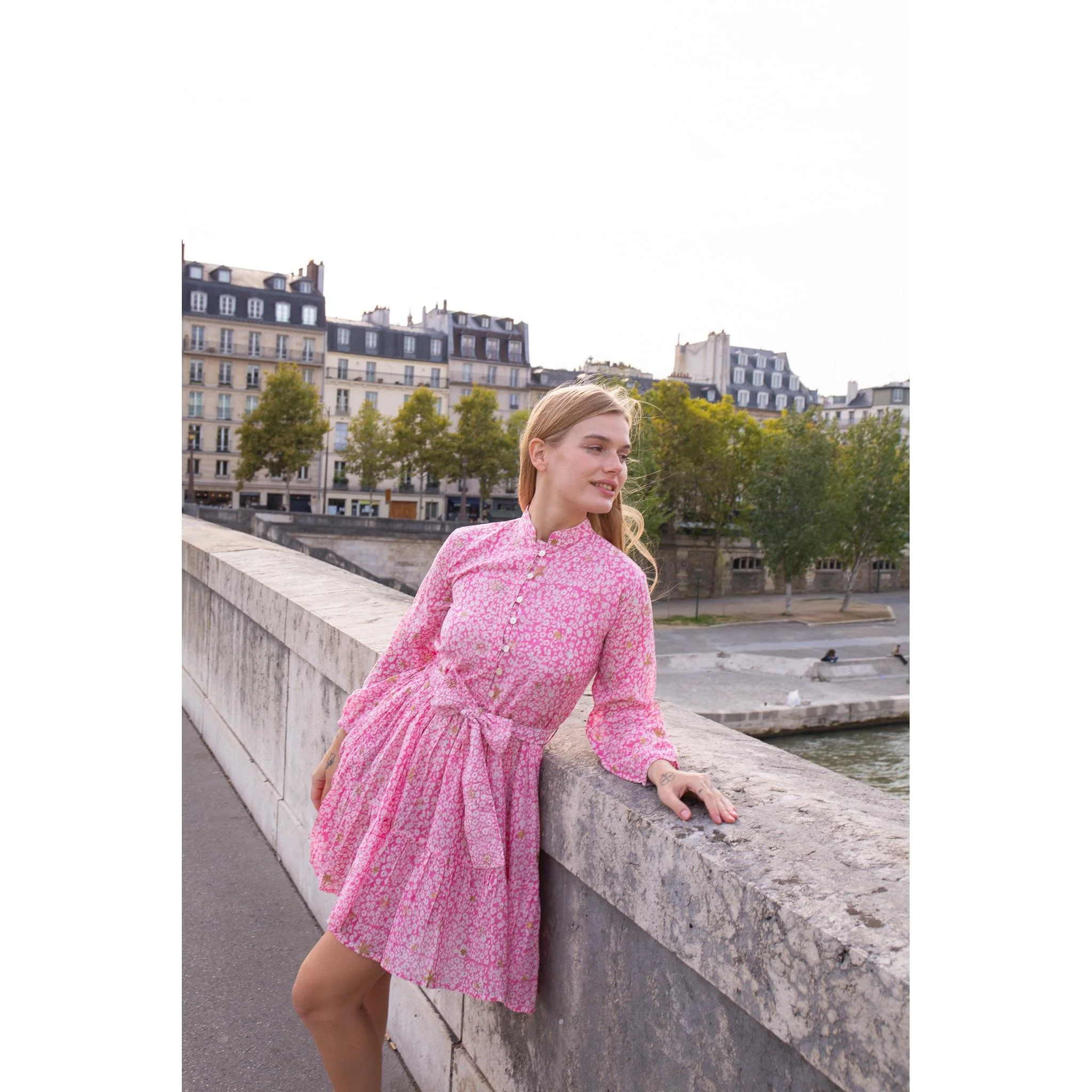 Celeste Cotton Mini Dress - Image 8