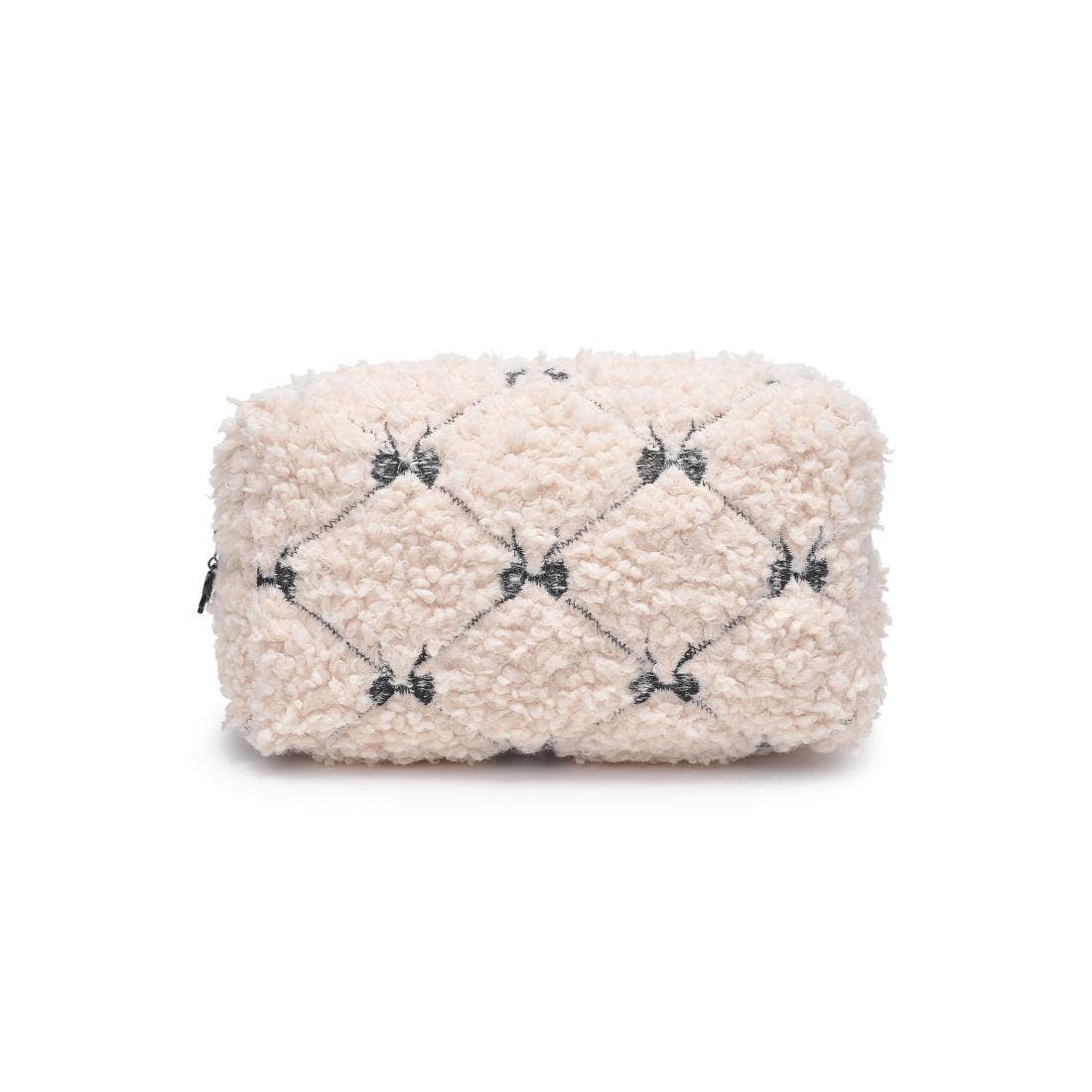 Chérie Chic Cosmetic & Travel Organizer Pouch: Cream Black - Image 3