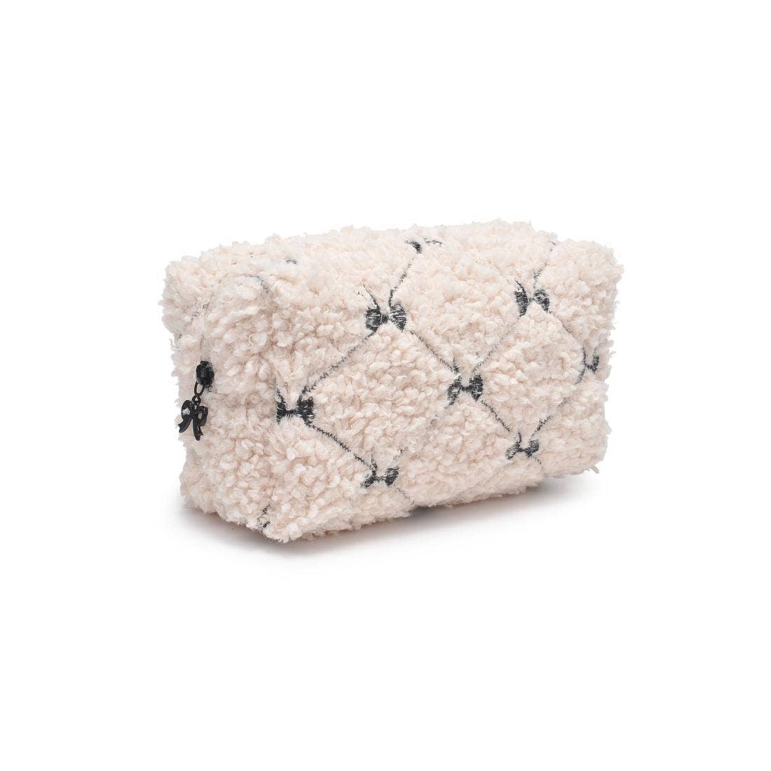 Chérie Chic Cosmetic & Travel Organizer Pouch: Cream Black - Image 4