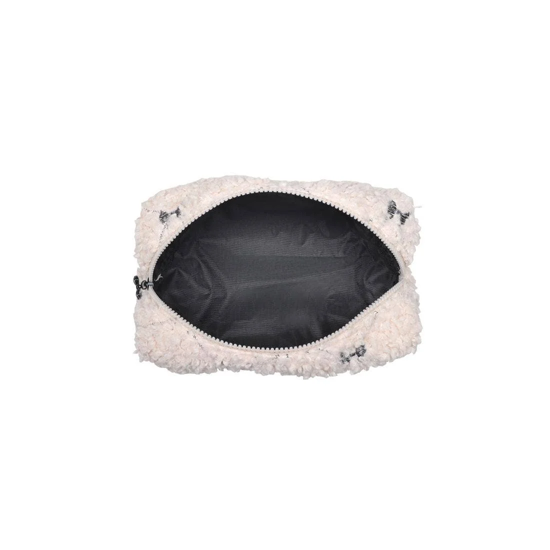 Chérie Chic Cosmetic & Travel Organizer Pouch: Cream Black - Image 6