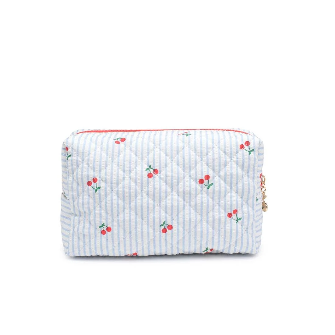 Cherry Lane Cosmetic & Travel Organizer Pouch: Blue Cherry - Image 5