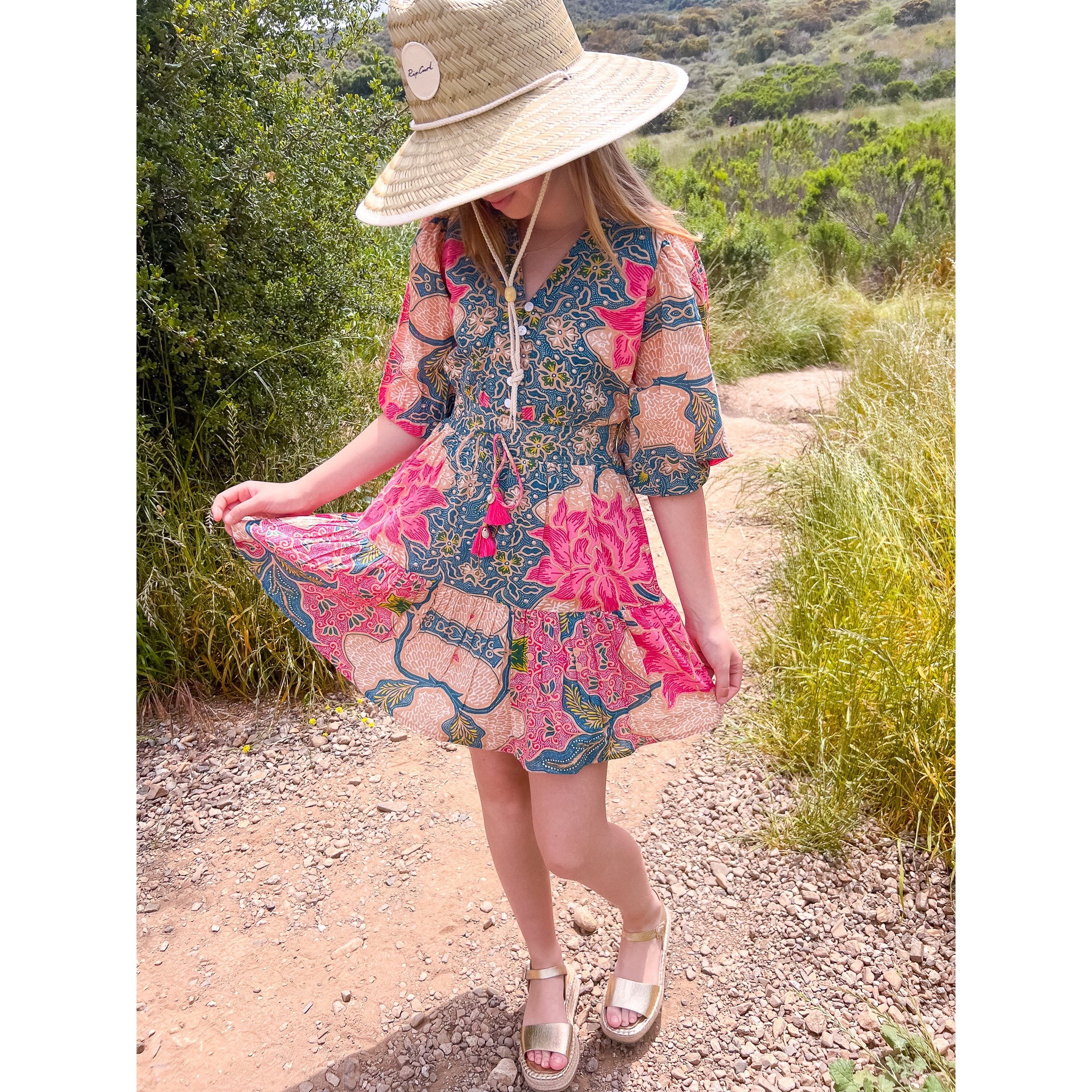 Girls Clover Mini Dress