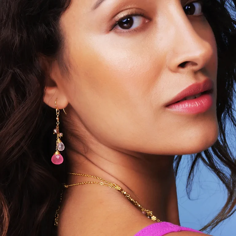 Dana Earrings Pink - Image 2