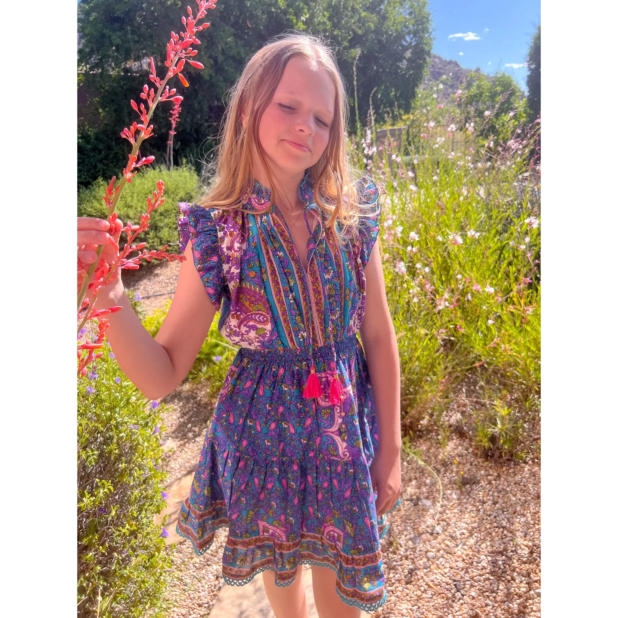 Girls Daphne Mini Dress - Image 6