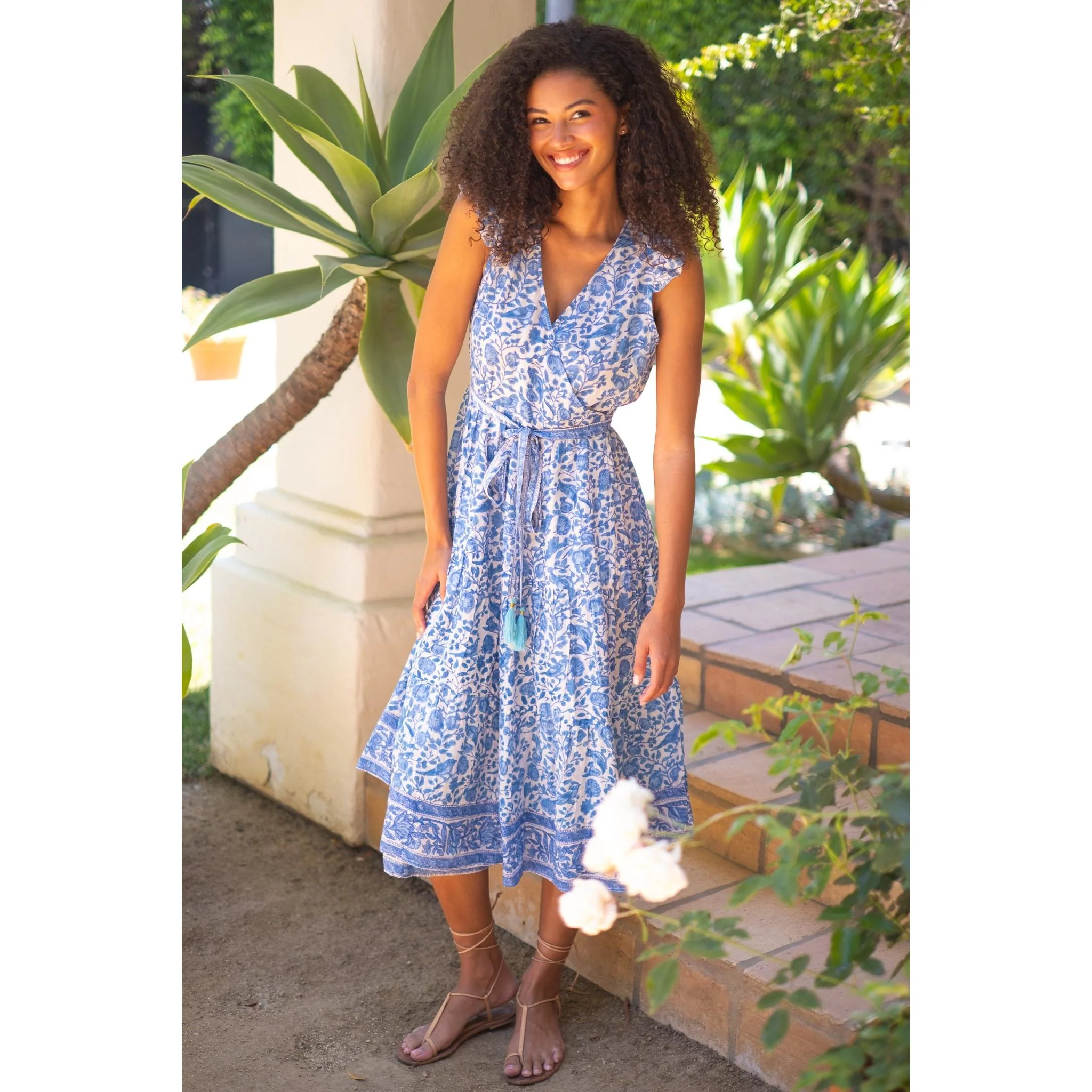 Flutter Midi Wrap Dress - Image 5