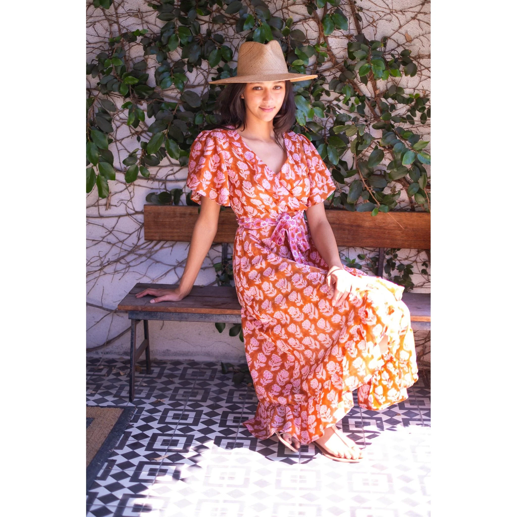 Frilly Midi Wrap Dress - Image 11