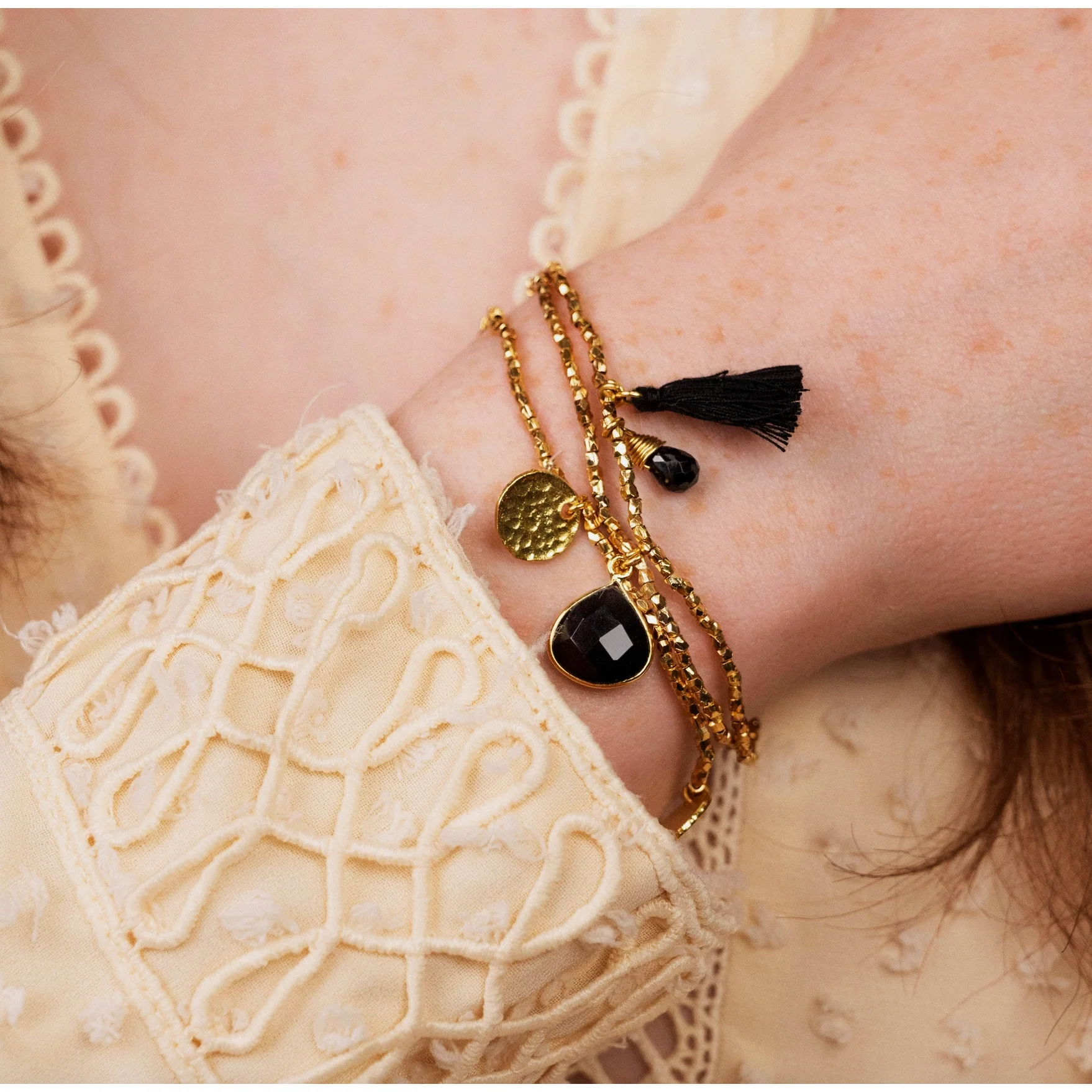 Gemini Black Onyx Bracelet - Image 2