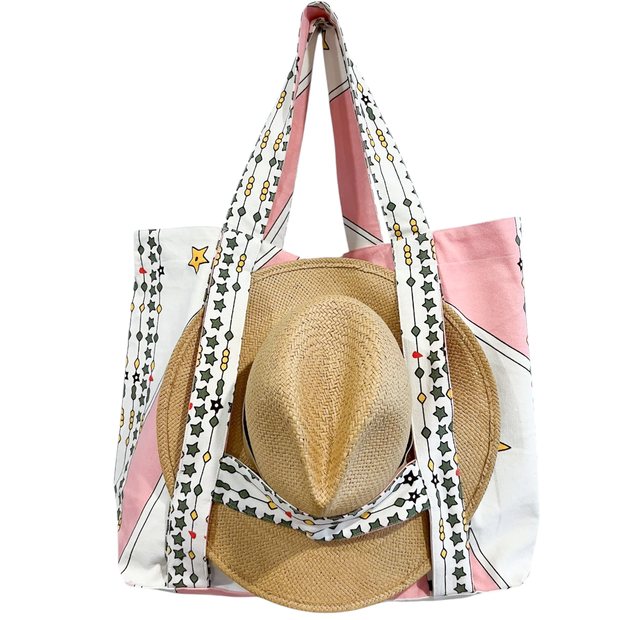 Large Beach Bag With Hat Holder - Image 2