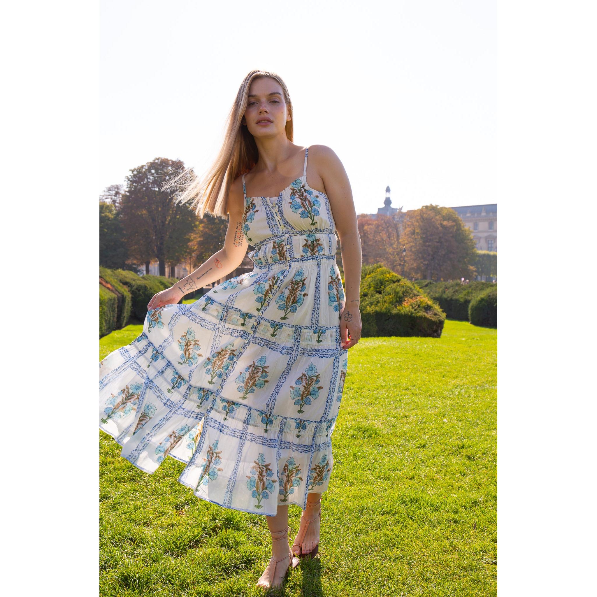 Liza Cotton Midi Dress - Image 4