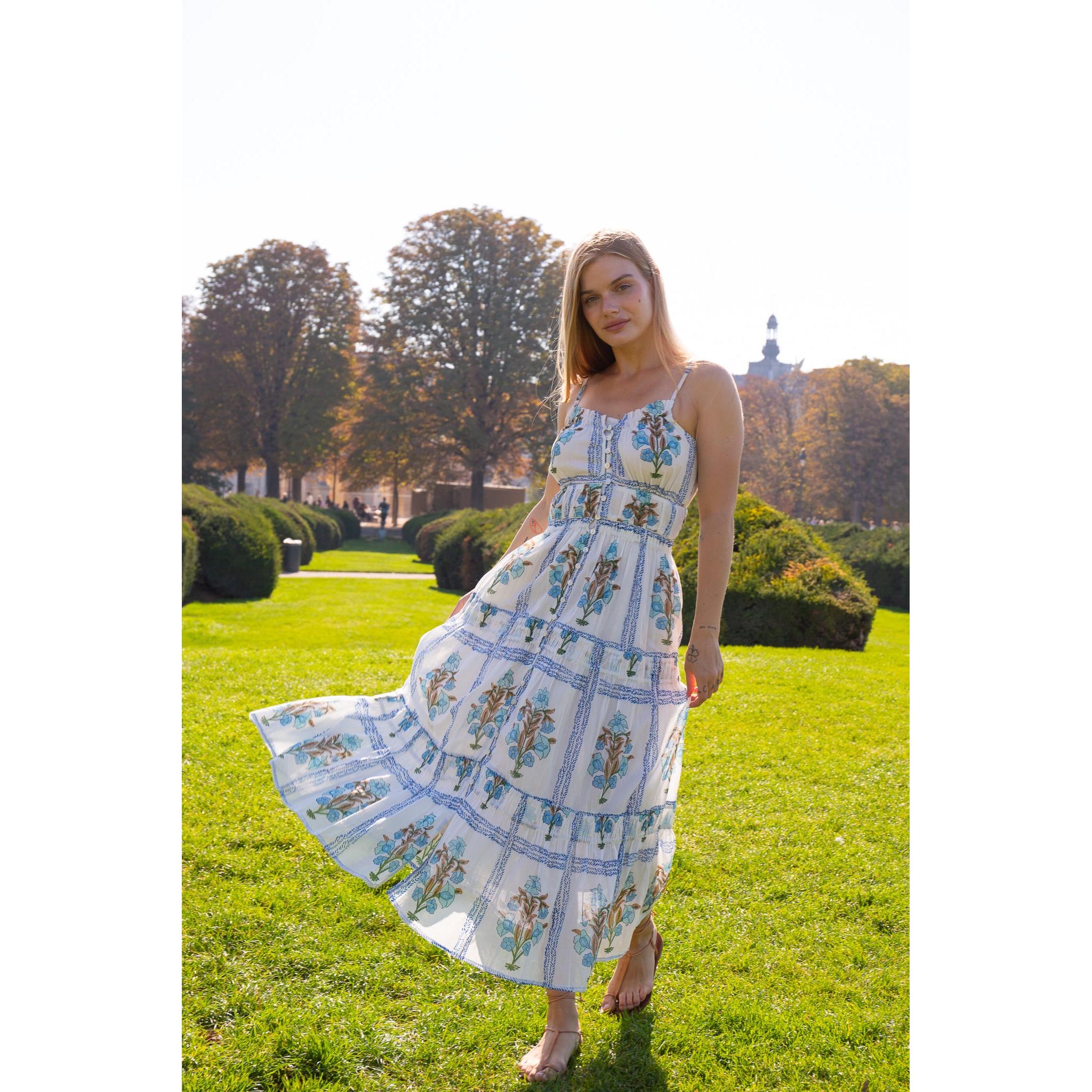 Liza Cotton Midi Dress - Image 9