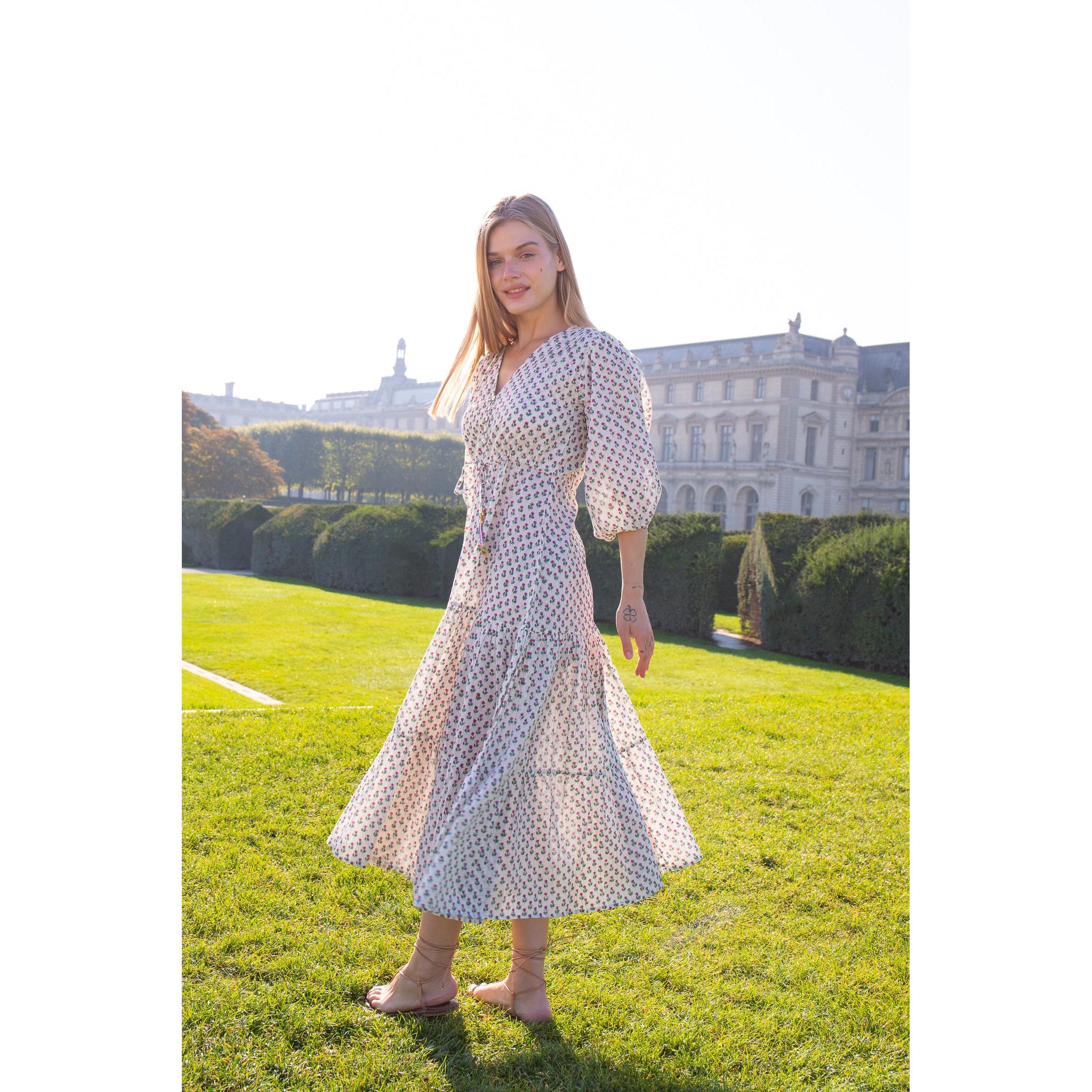 Luna Cotton Midi Dress - Image 6