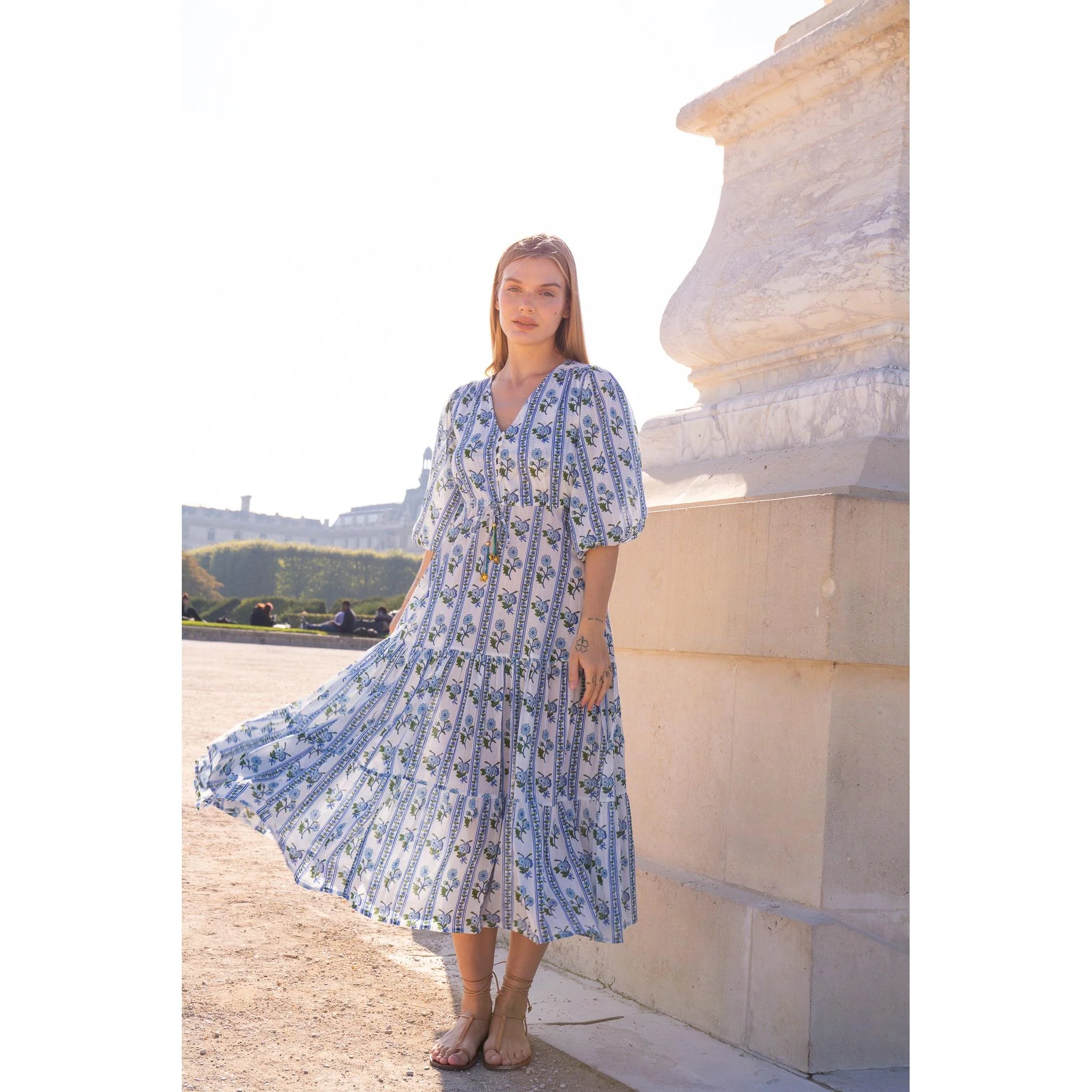 Luna Cotton Midi Dress - Image 4