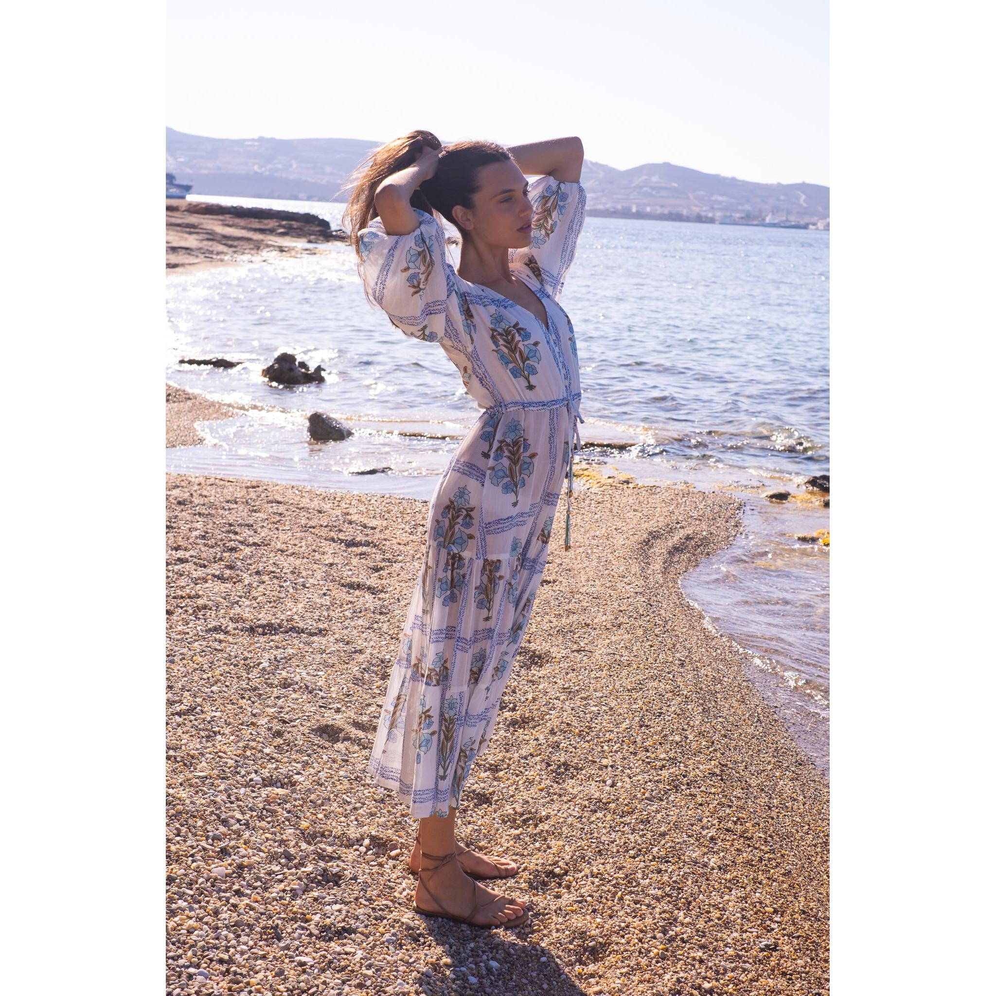 Luna Cotton Midi Dress - Image 8