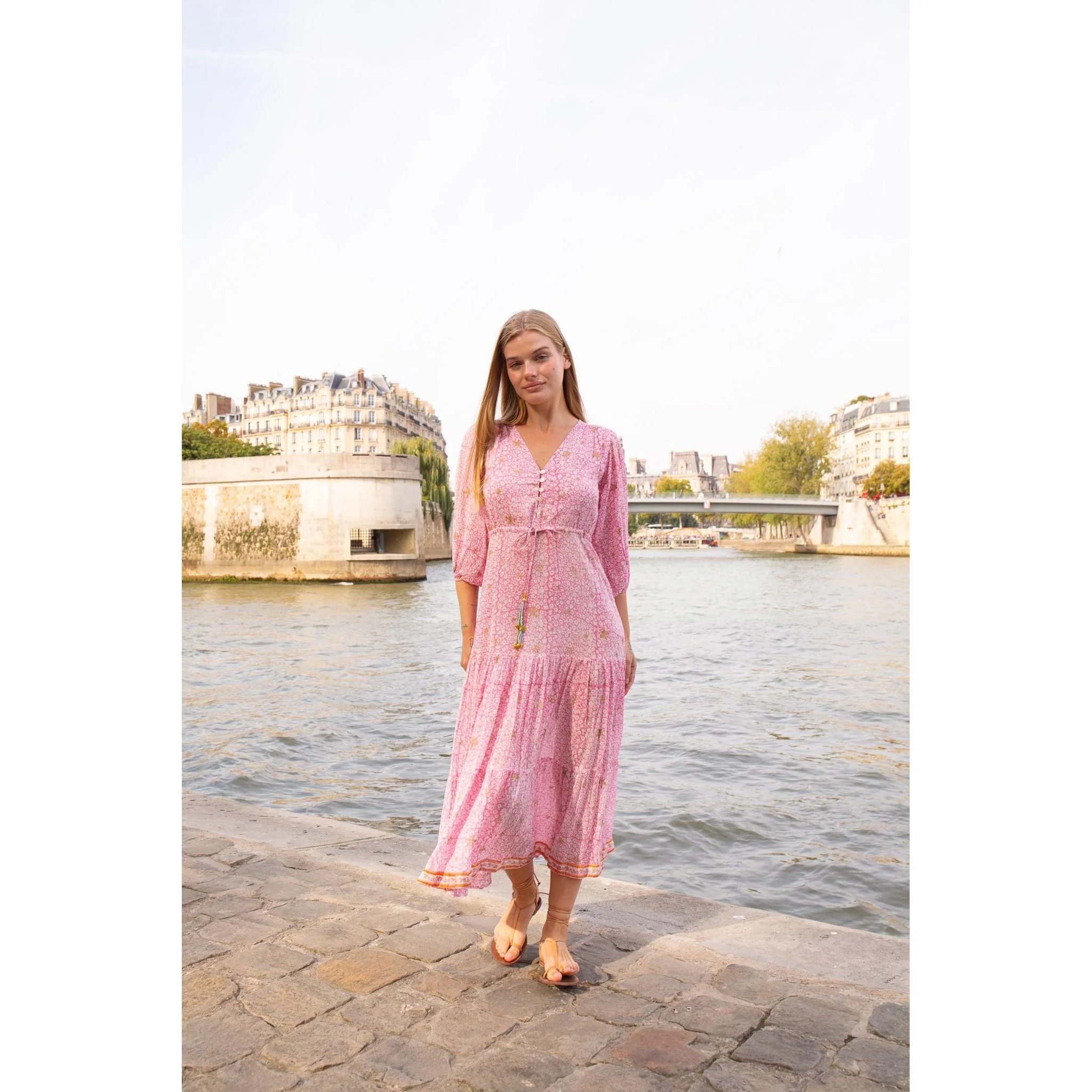 Luna Cotton Midi Dress - Image 6