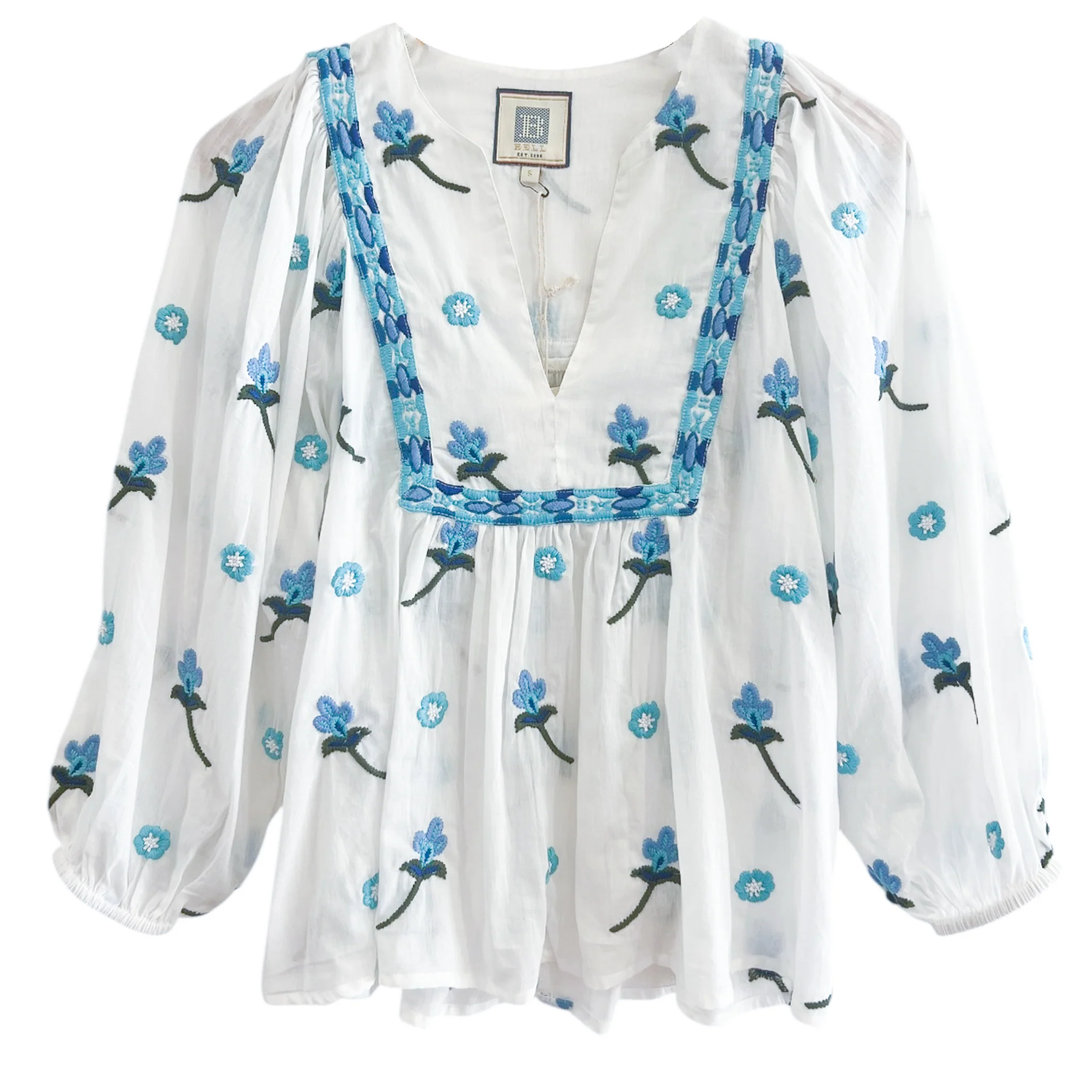 Macey Top Embroidered