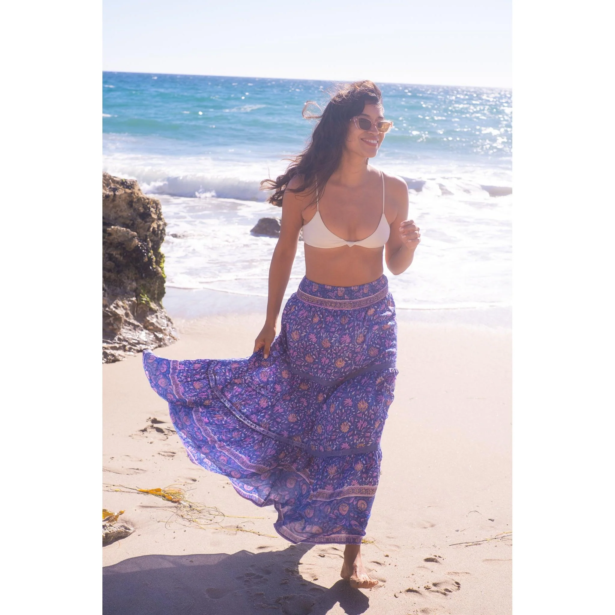 Marni Maxi Skirt- Blue Pink print - Image 12