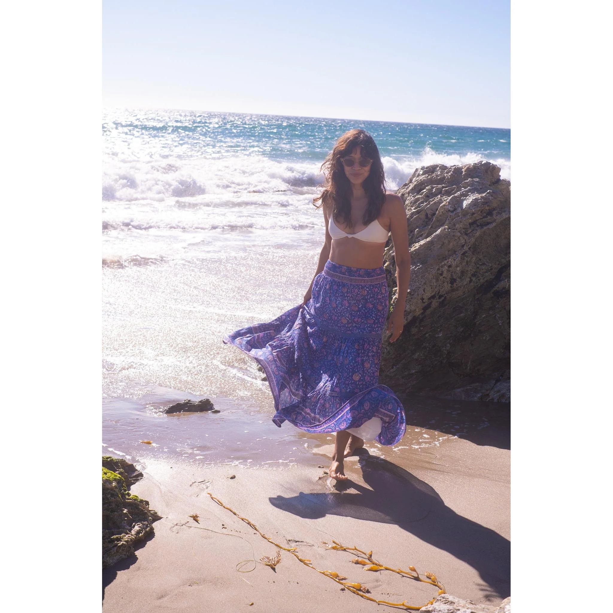 Marni Maxi Skirt- Blue Pink print - Image 5