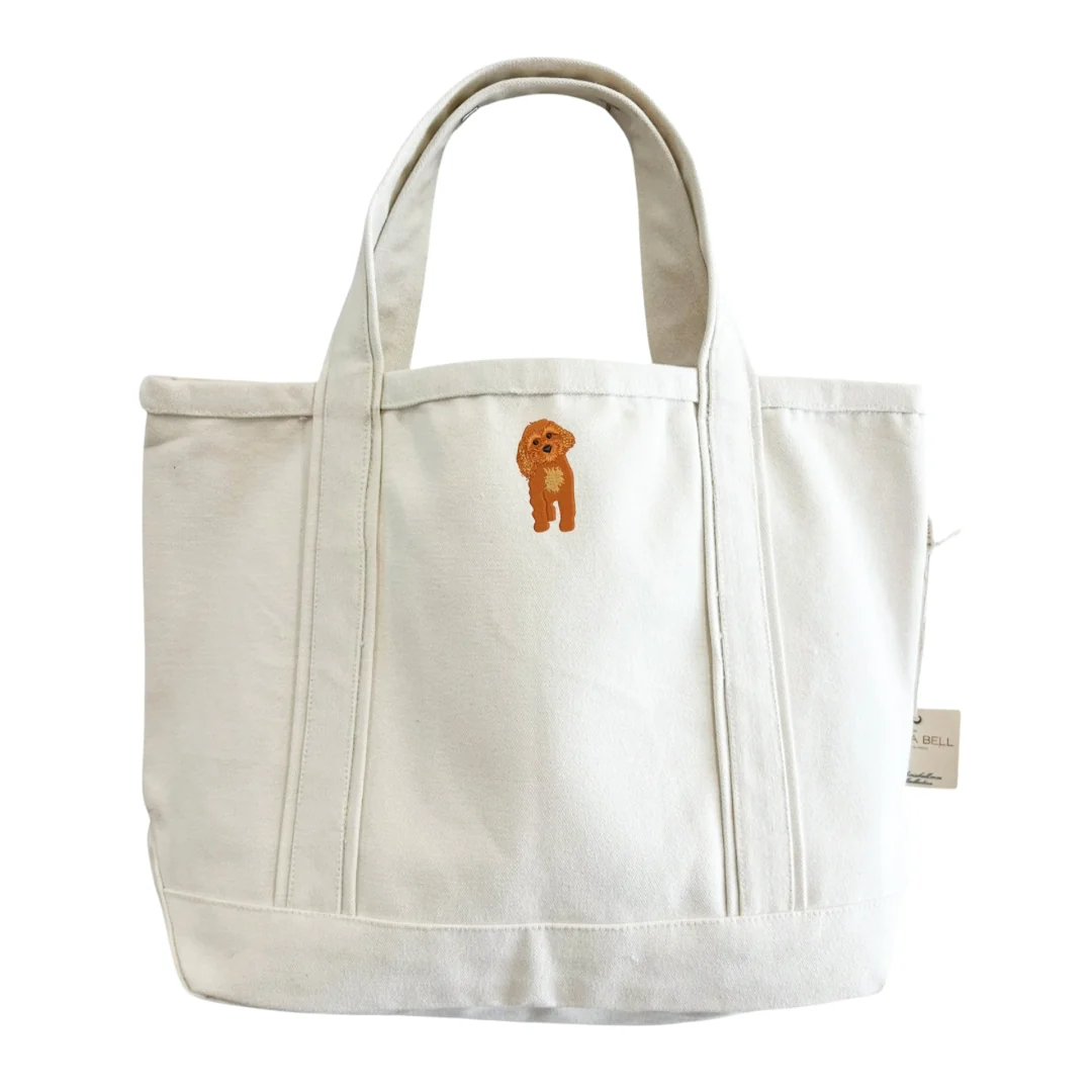 Medium Canvas Tote Bag - Ivory - Image 8
