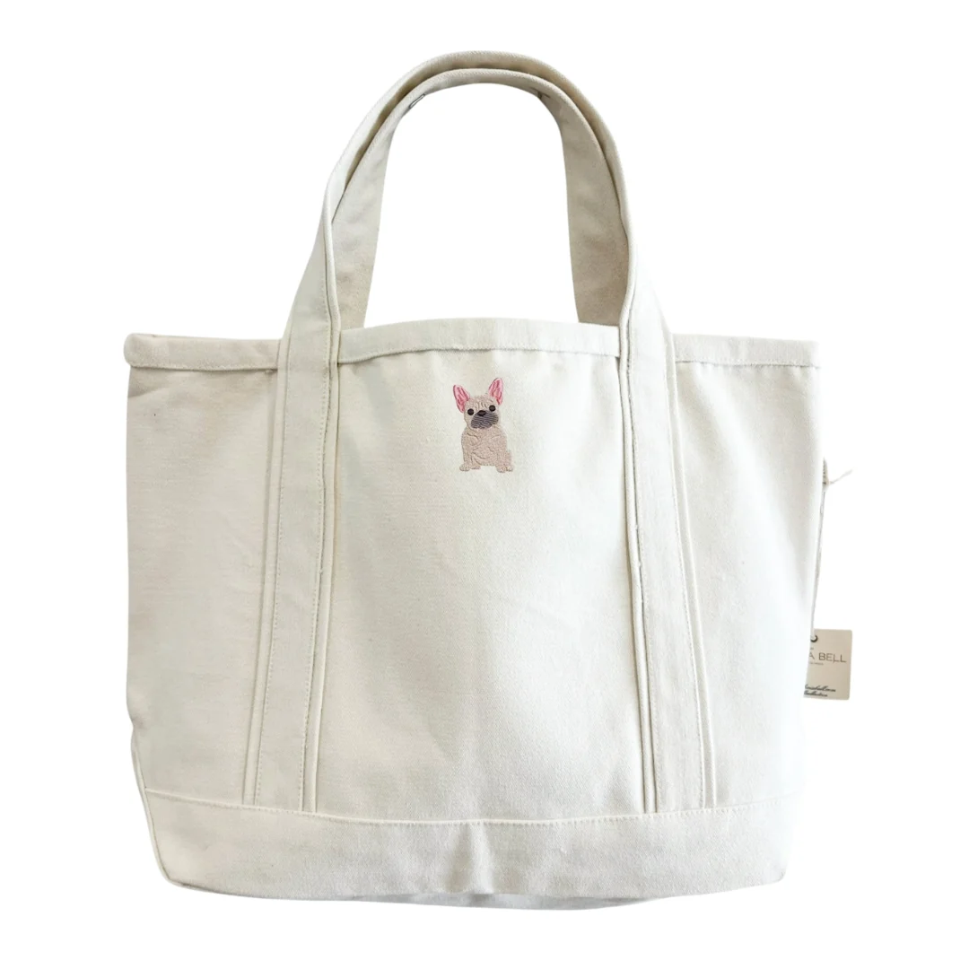 Medium Canvas Tote Bag - Ivory - Image 9