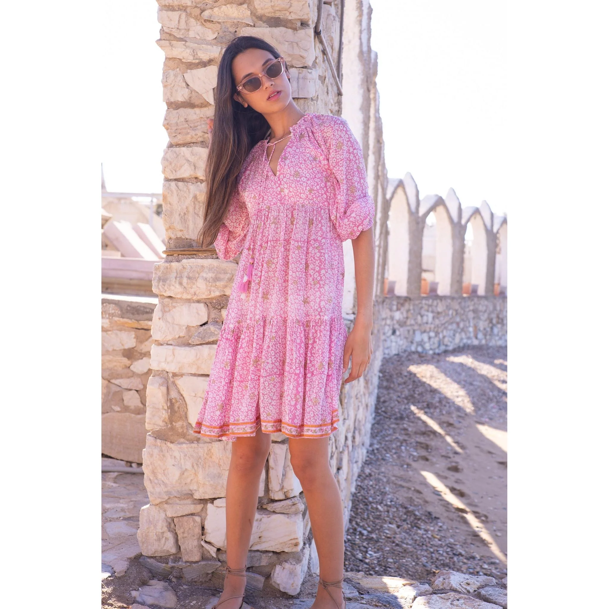Megan Cotton Mini Dress - Image 5