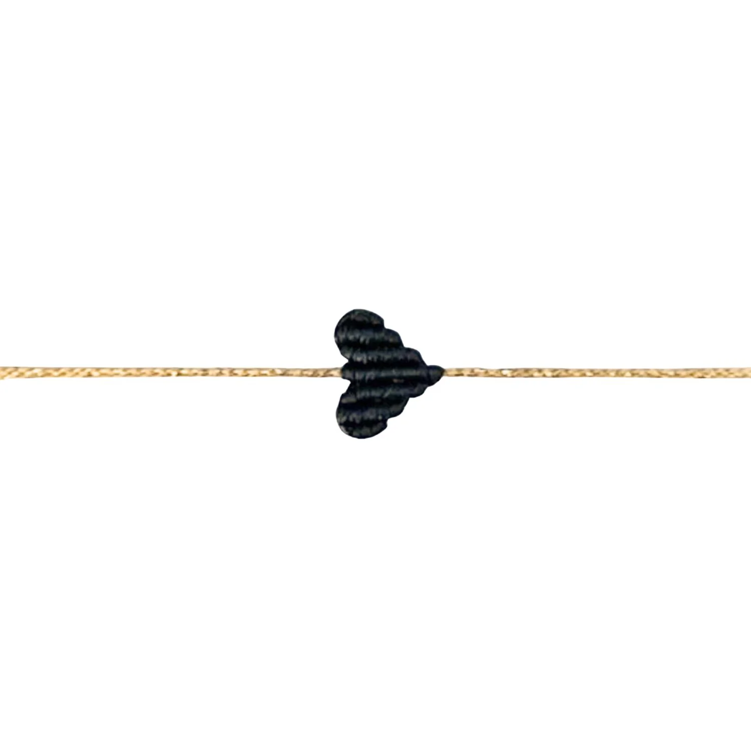 Mini Black Heart Bracelet