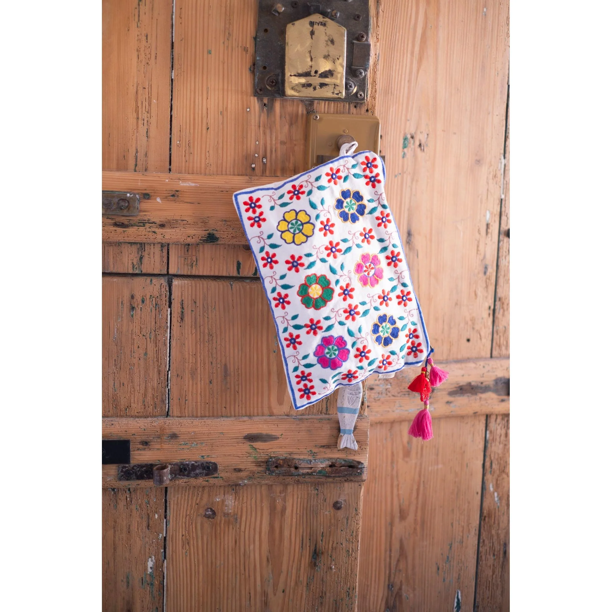 Multi colored Embroidered Pouch - Image 2