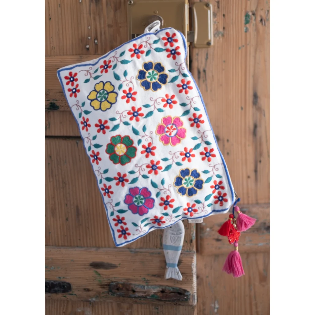 Multi colored Embroidered Pouch - Image 6