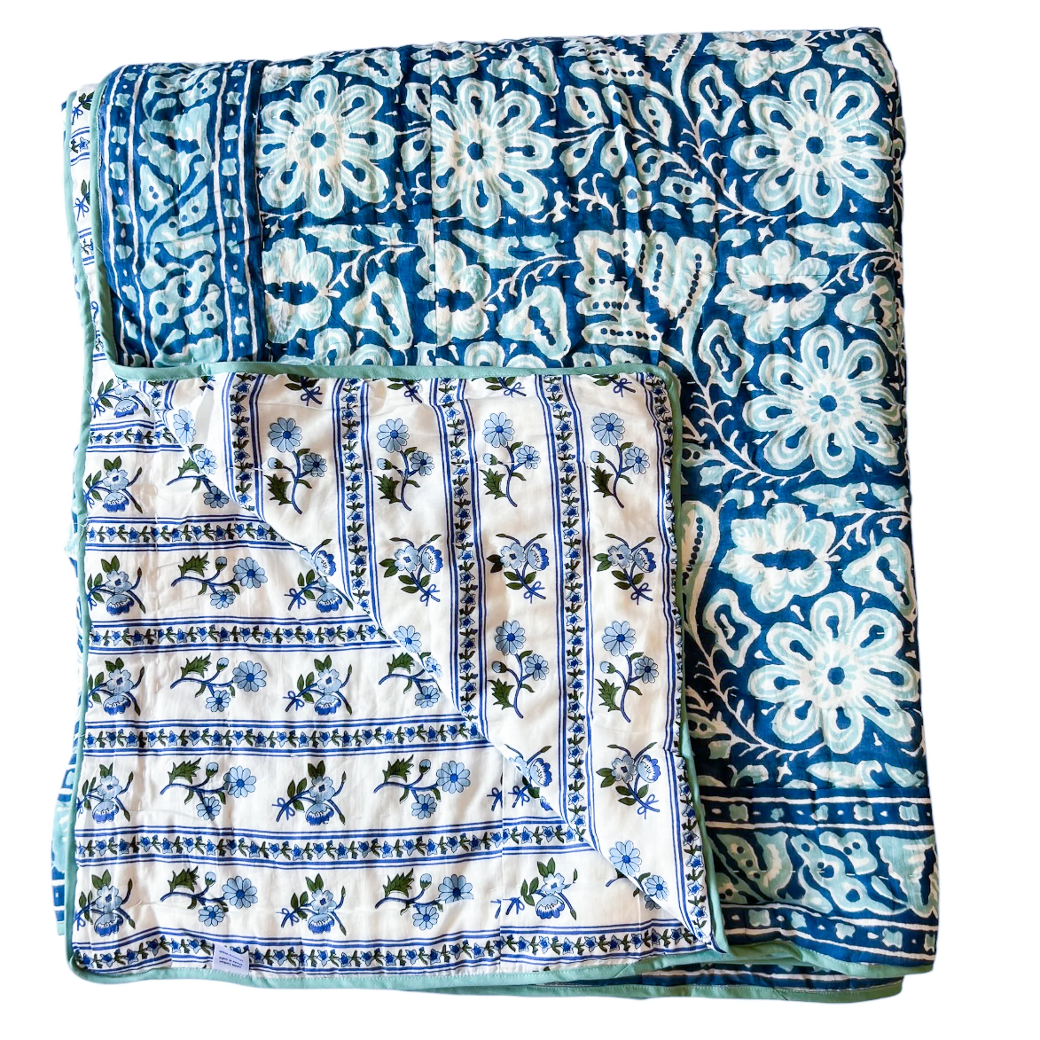 NEW! Cotton Block Print Comforter - Image 2