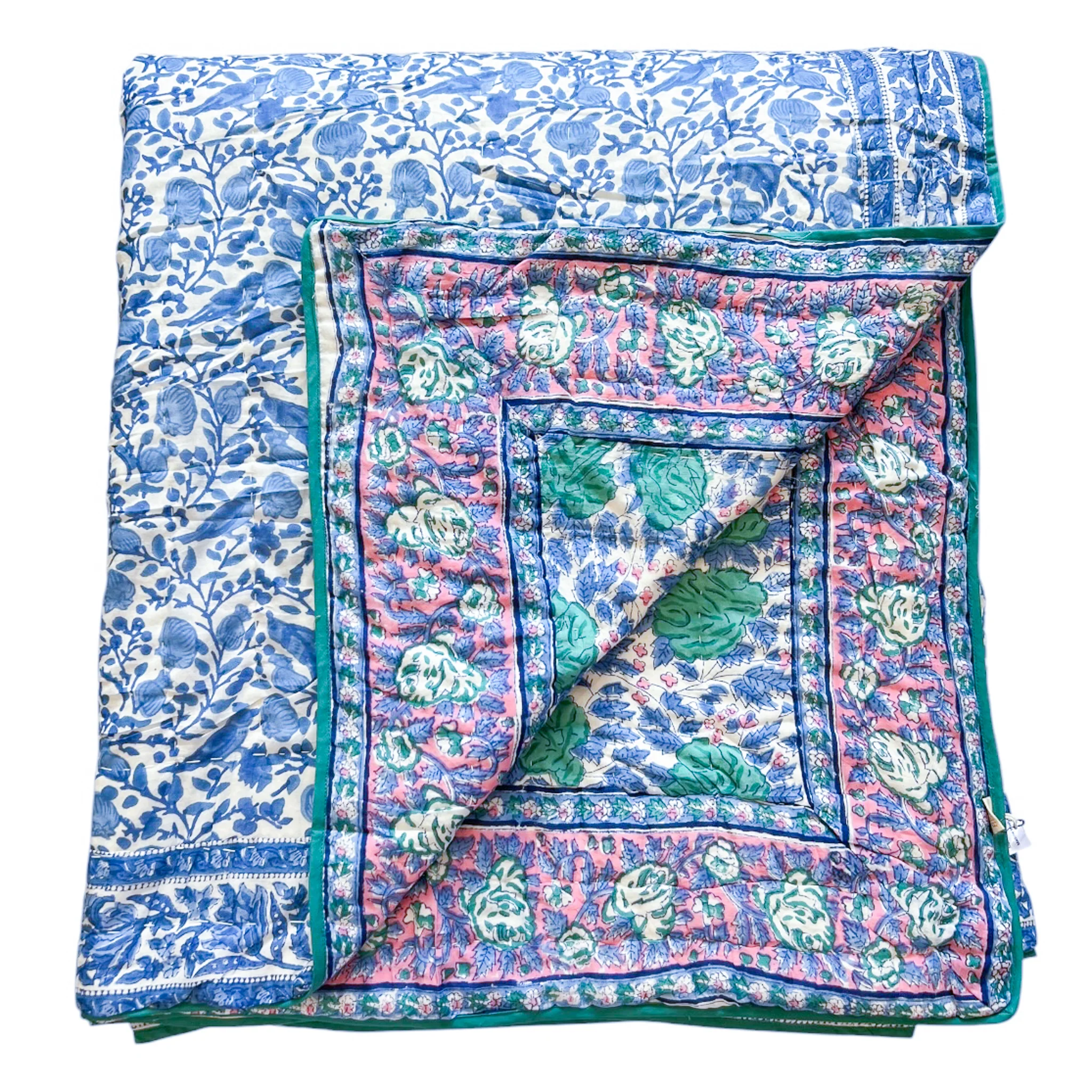 NEW! Cotton Block Print Comforter