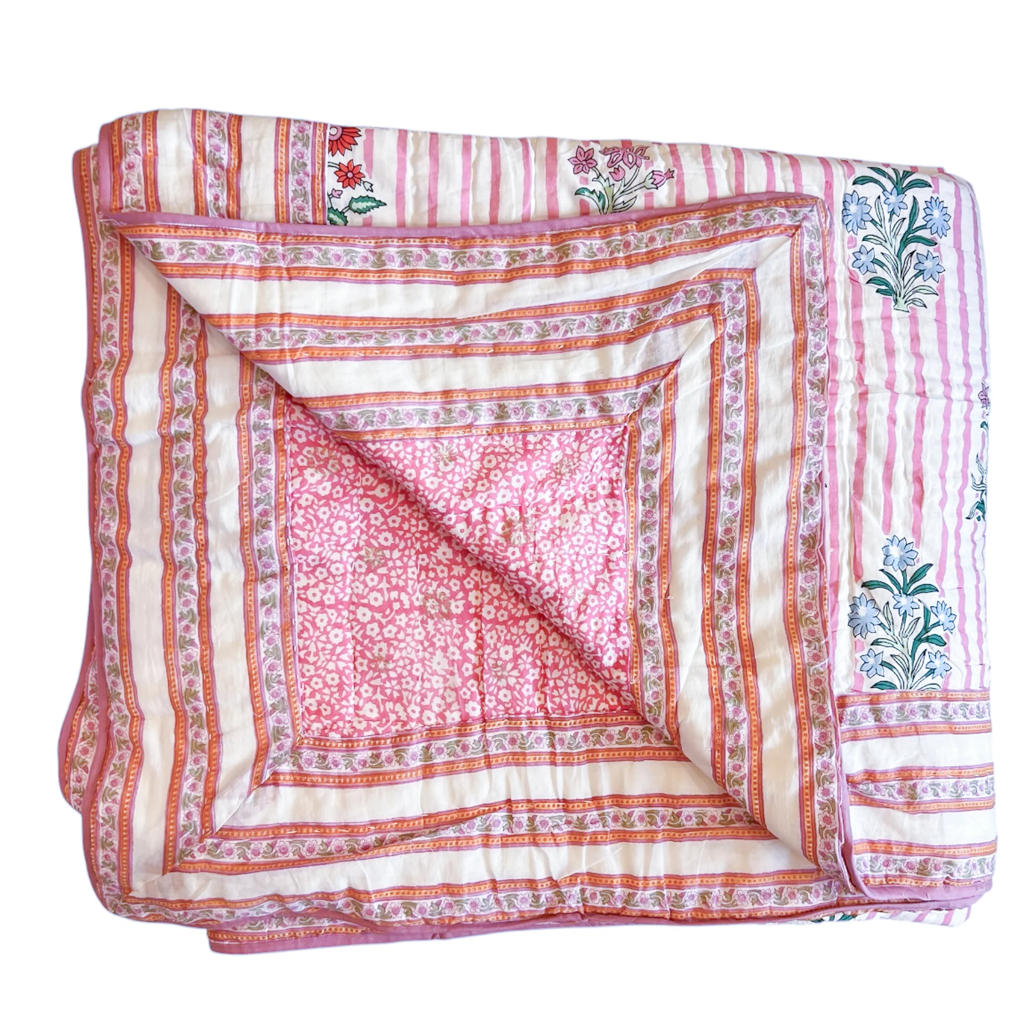 NEW! Cotton Block Print Comforter